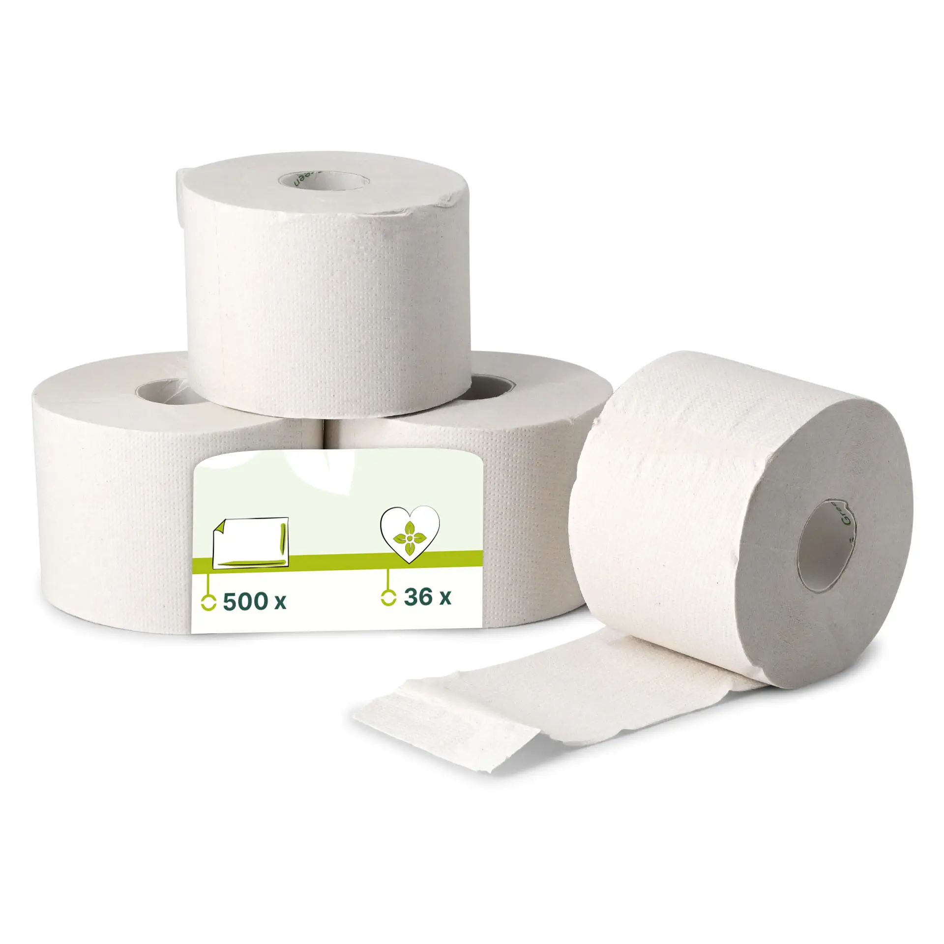 rPaper toiletpapier compacte rollen, 2-laags, 500 vellen