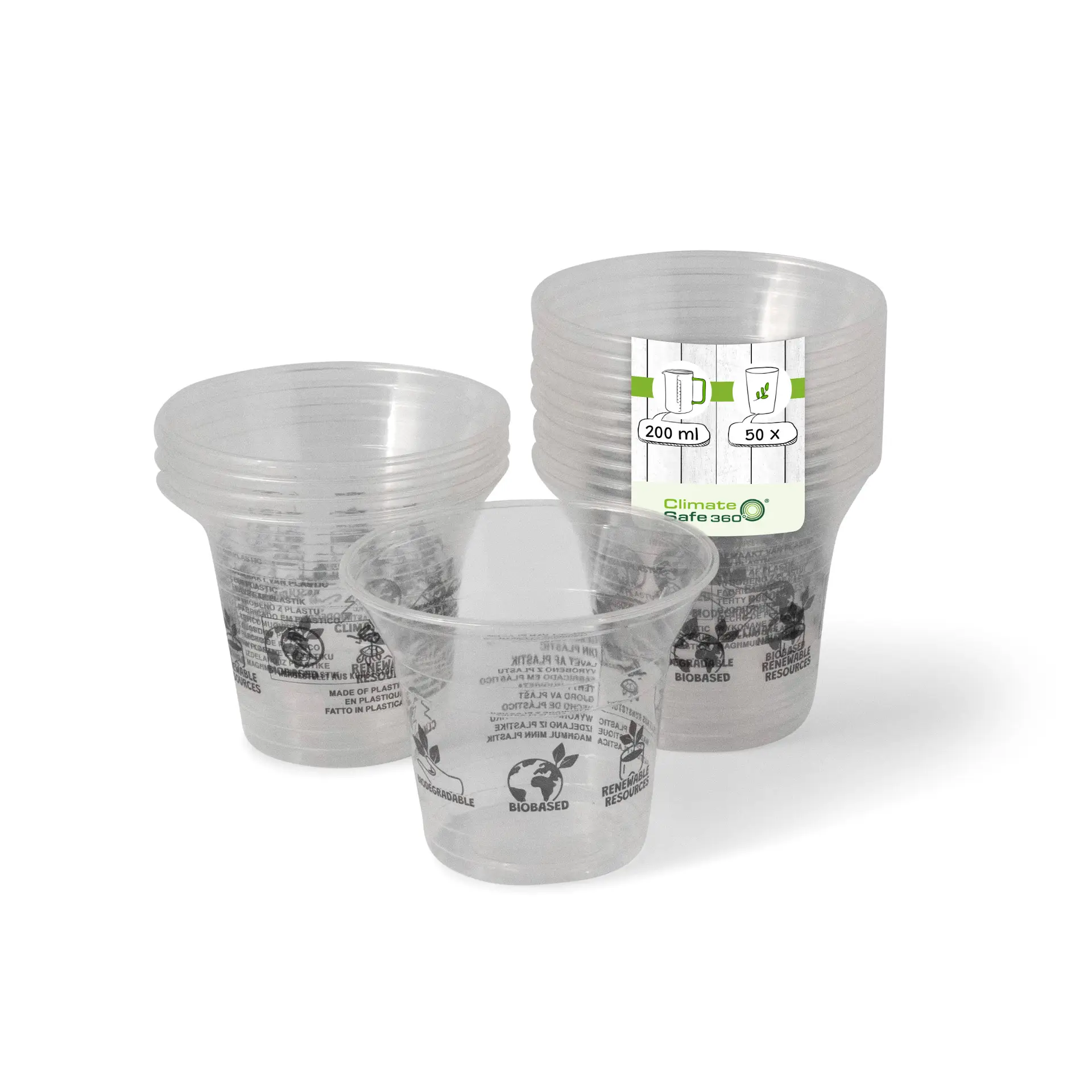 Smoothie beker van PLA 200 ml / 8 oz, Ø 96 mm