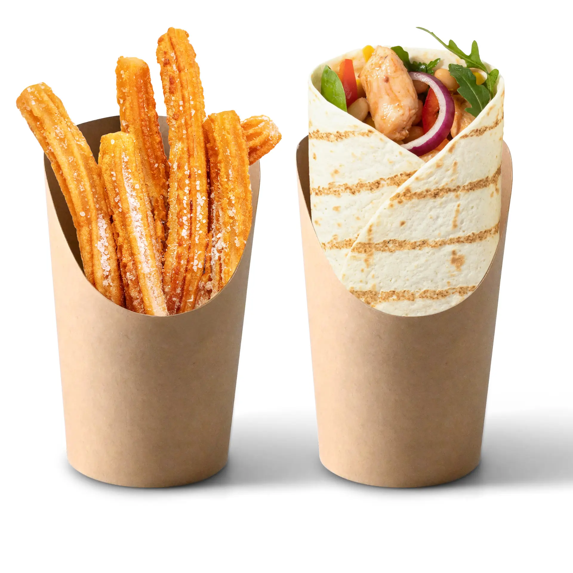 Wrap-beker 300 ml, bruin