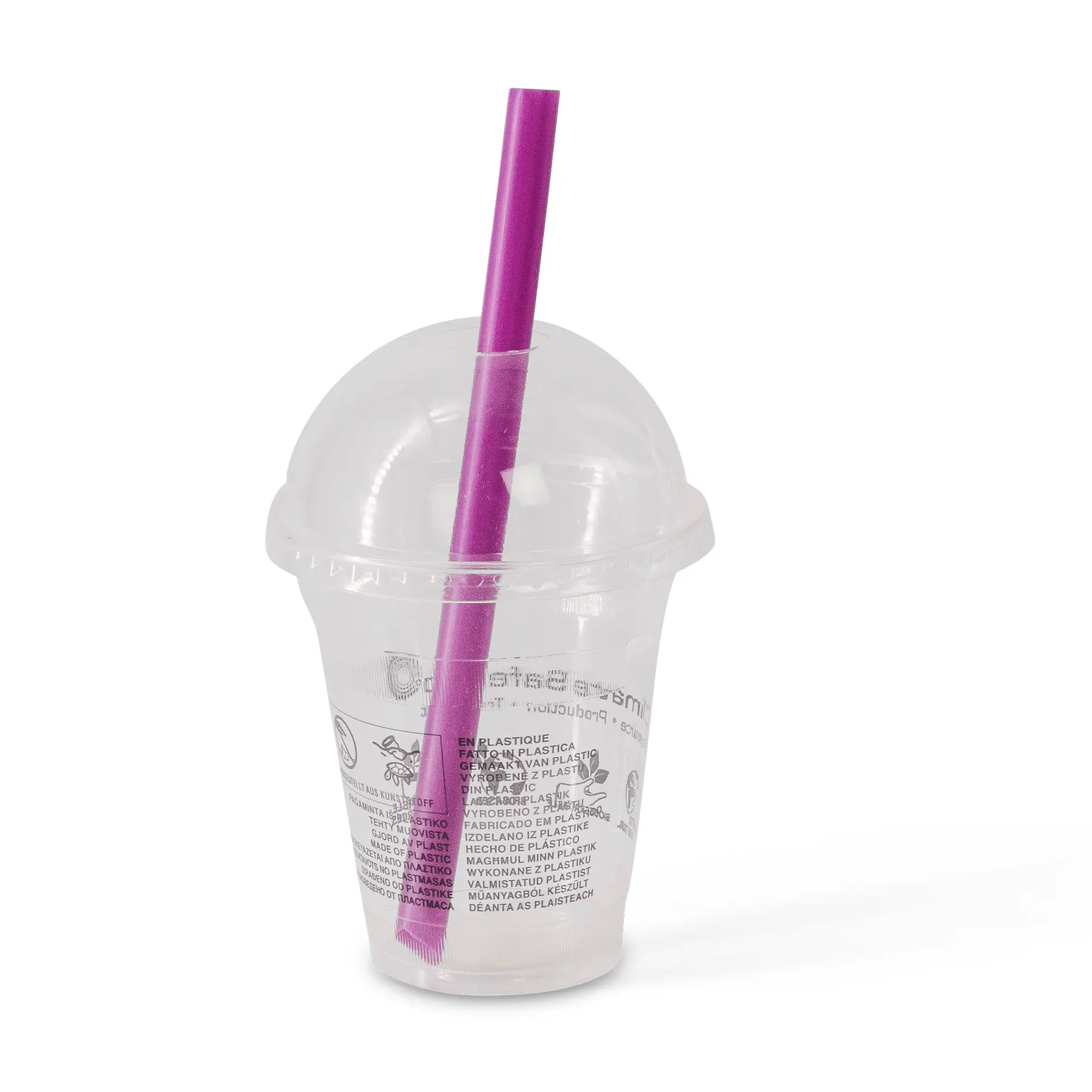 Bubble Tea rietjes 20 cm, Ø 1,2 cm, kleurrijk, herbruikbaar