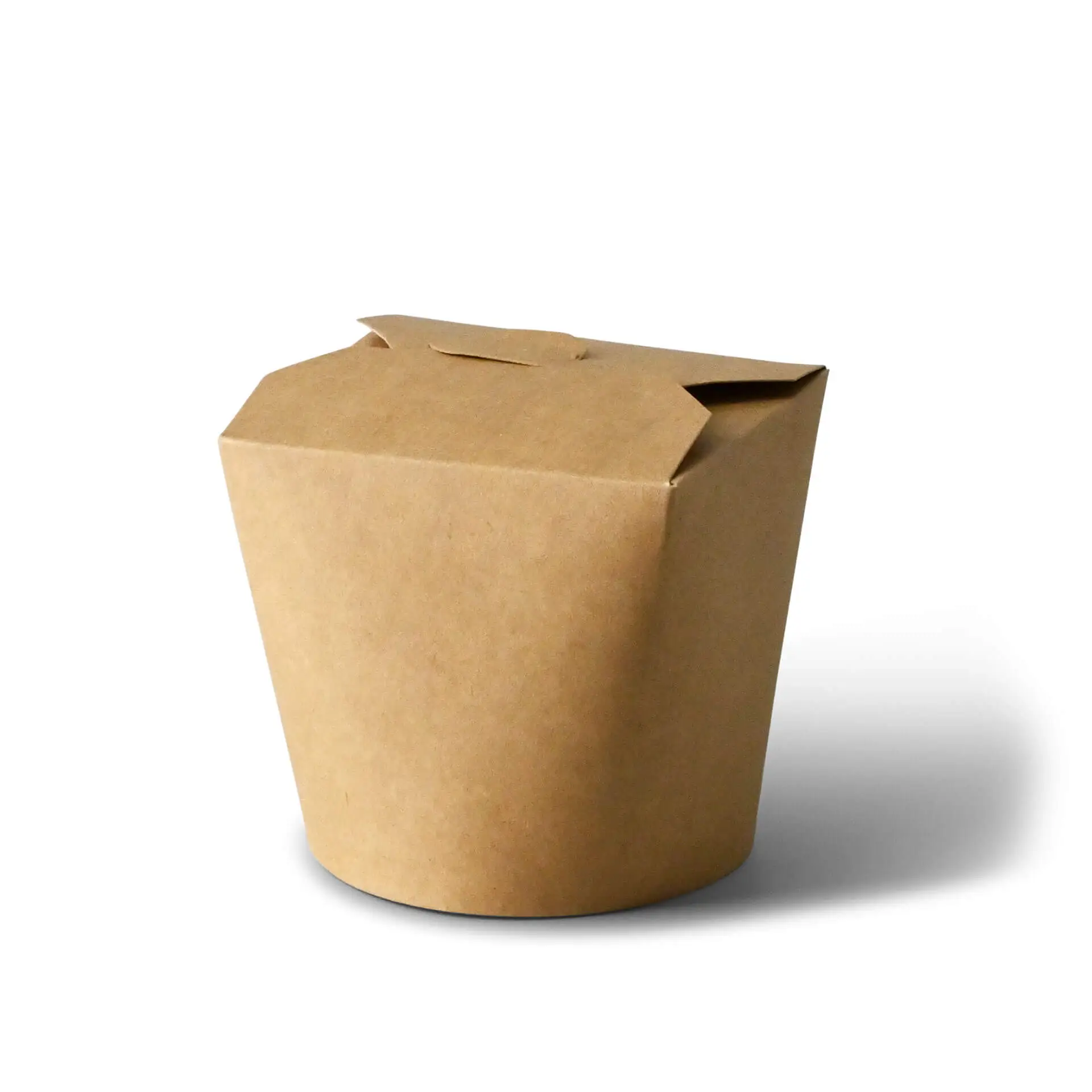 Kartonnen noedelboxen / Aziatische boxen (gecoat) 650 ml, bruin
