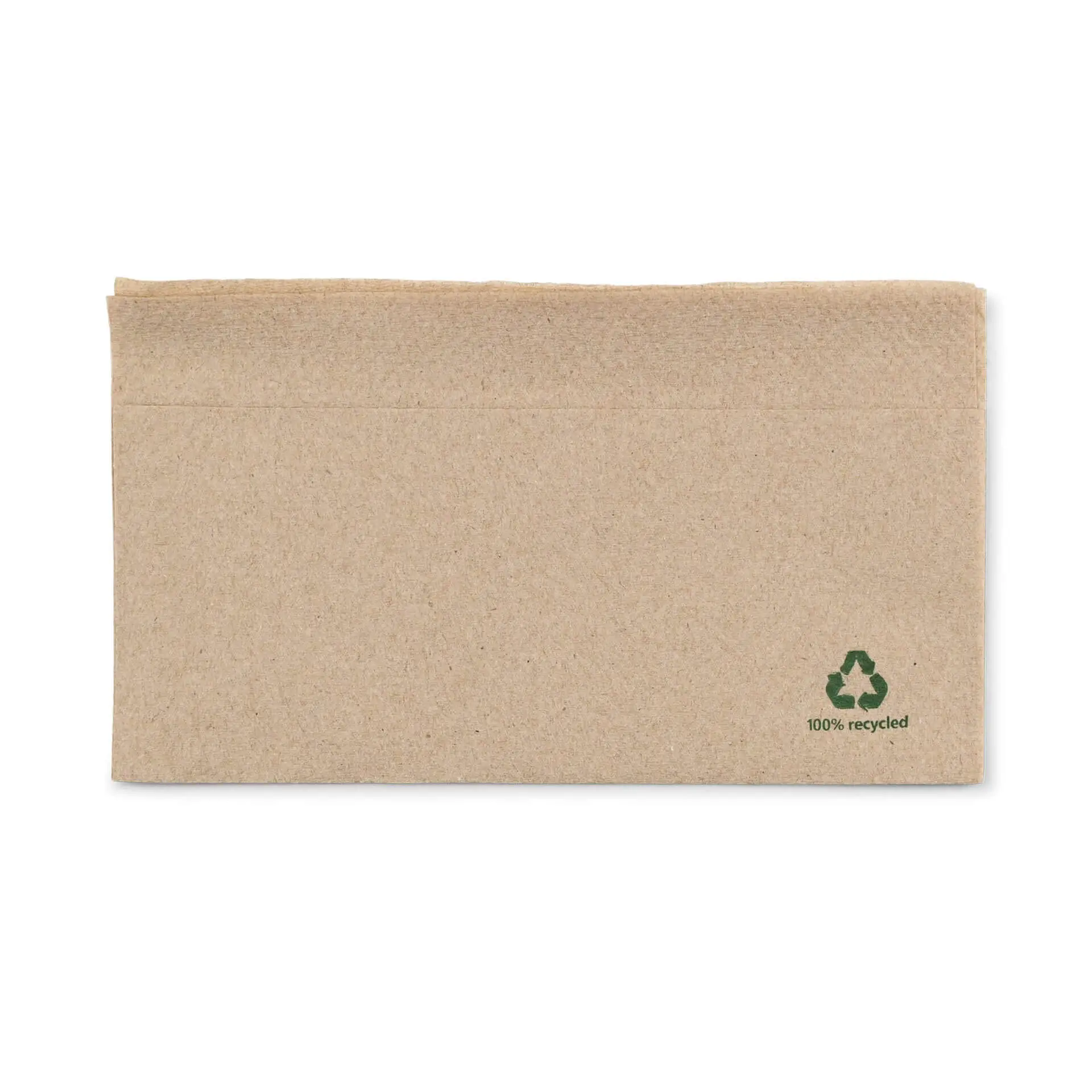 Servetten van gerecycled papier, 32 x 32 cm, 1-laags, 1/8 vouw, bruin Servetten van gerecycled papier, 32 x 32 cm, 1-laags, 1/8 vouw, bruin