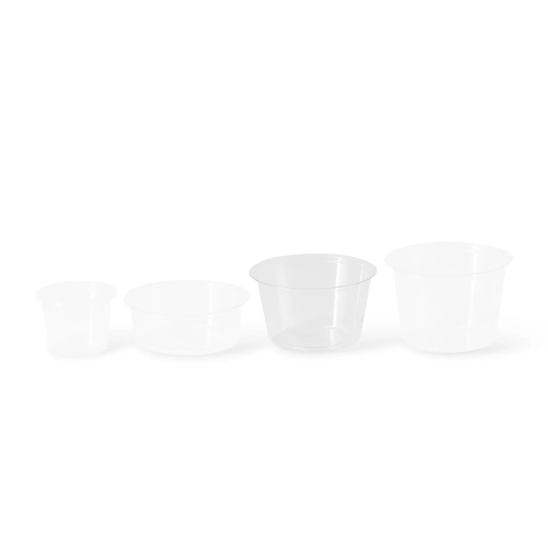 PLA cup 80 ml / 3 oz, Ø 70 mm, transparant