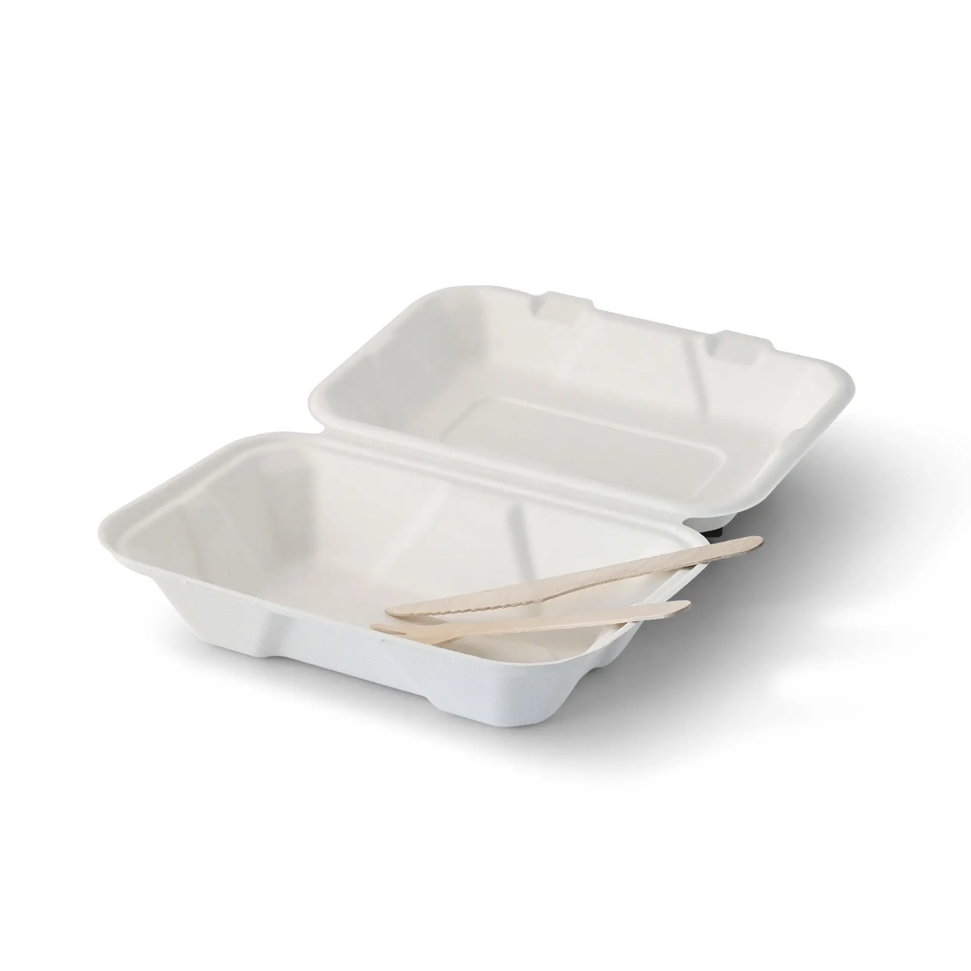 Suikerriet container 23 x 15,5 x 7,5 cm, klapdeksel, rechthoekig Suikerriet container 23 x 15,5 x 7,5 cm, klapdeksel, rechthoekig