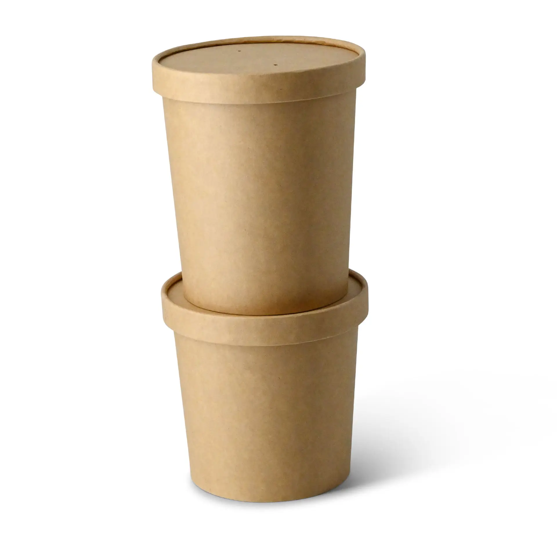 Soepbeker to go van karton (Premium) 800 ml / 32 oz, Ø 115 mm, bruin