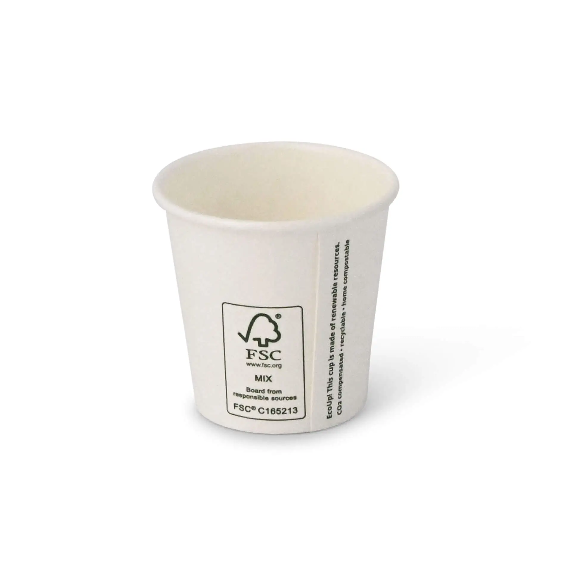 Kartonnen beker 50 ml / 2 oz, Ø 50 mm, wit