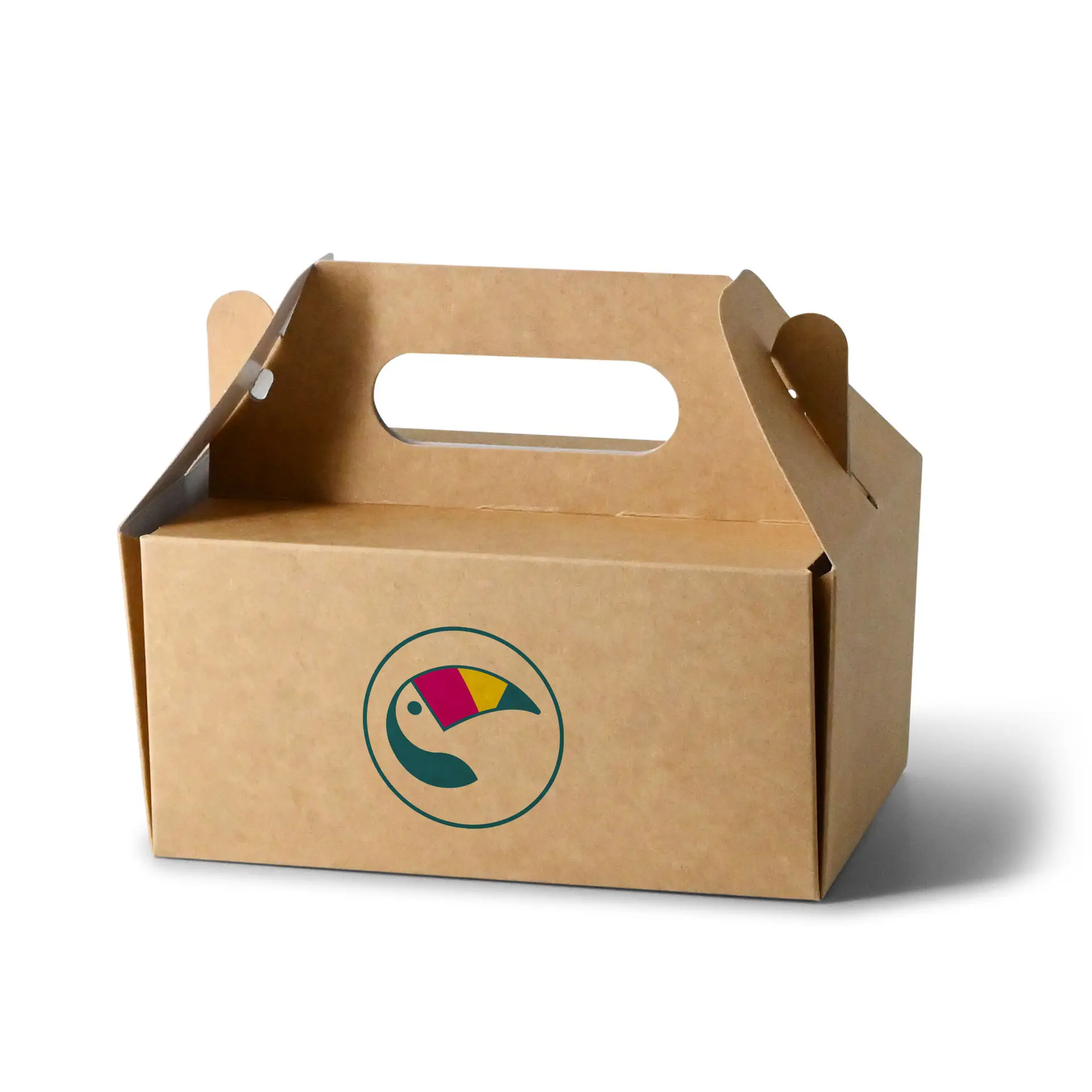 Taartdoos bedrukken, 18 x 11 x 9 cm, bruin