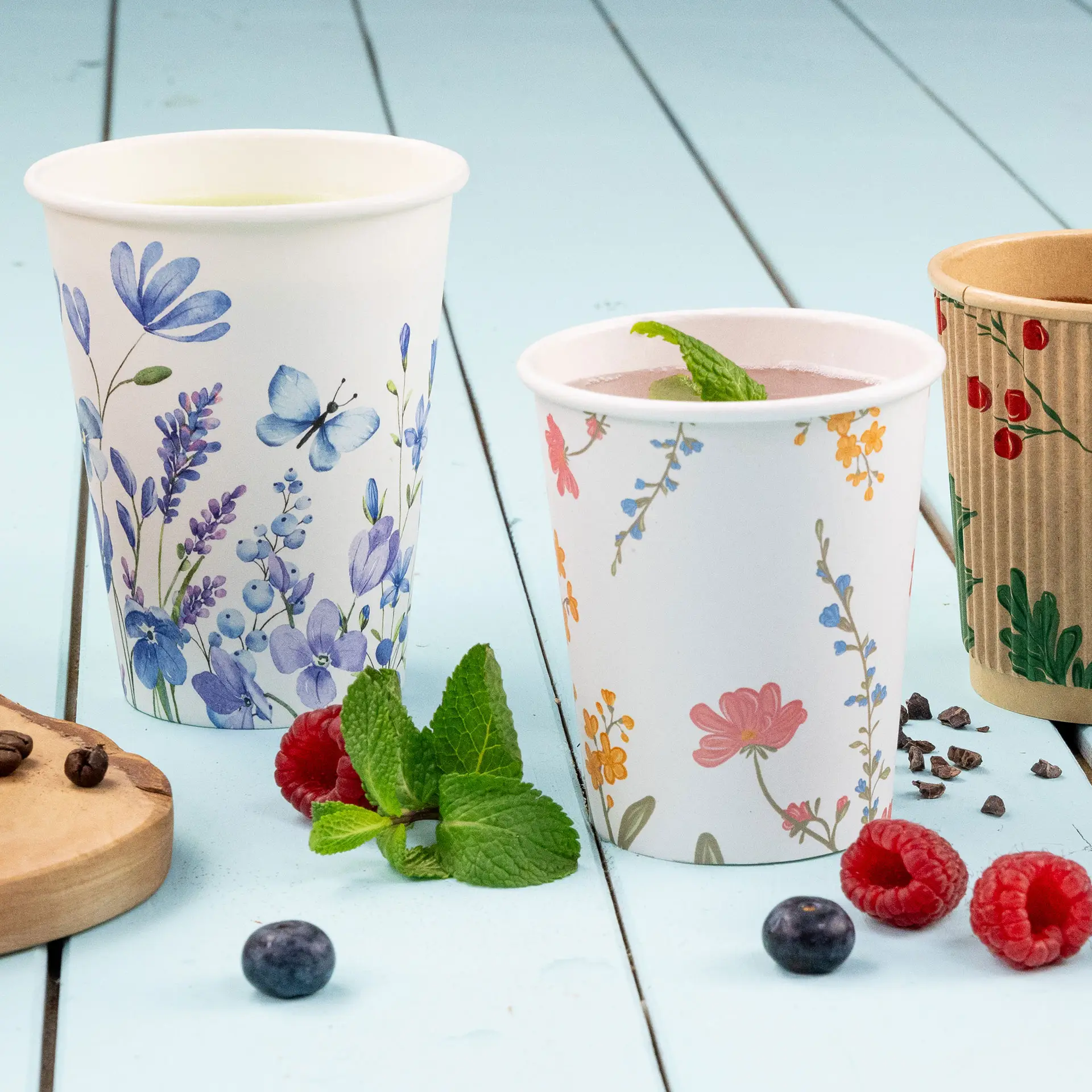 Bedrukte kartonnen beker "Lente" 200 ml / 8 oz, Ø 80 mm, wit dhd04556-pappbecher-bedruckt-fruehling-200-ml-8-oz-80-mm-weiss-6