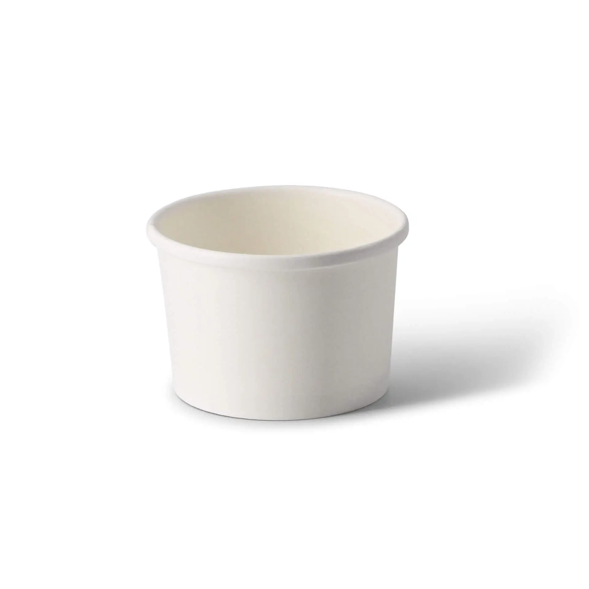 Soepbeker to go van karton (Premium) 200 ml / 8 oz, Ø 90 mm, wit, bio-gecoat