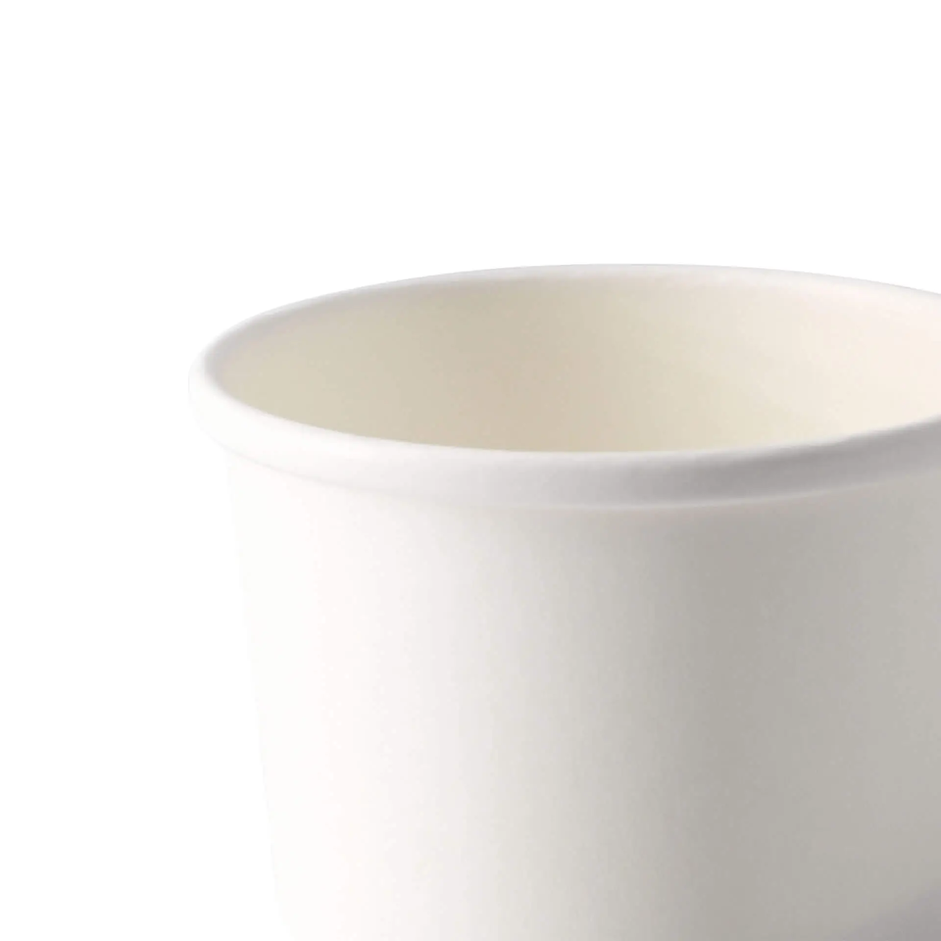 Soepbeker to go van karton (Premium) 200 ml / 8 oz, Ø 90 mm, wit, bio-gecoat