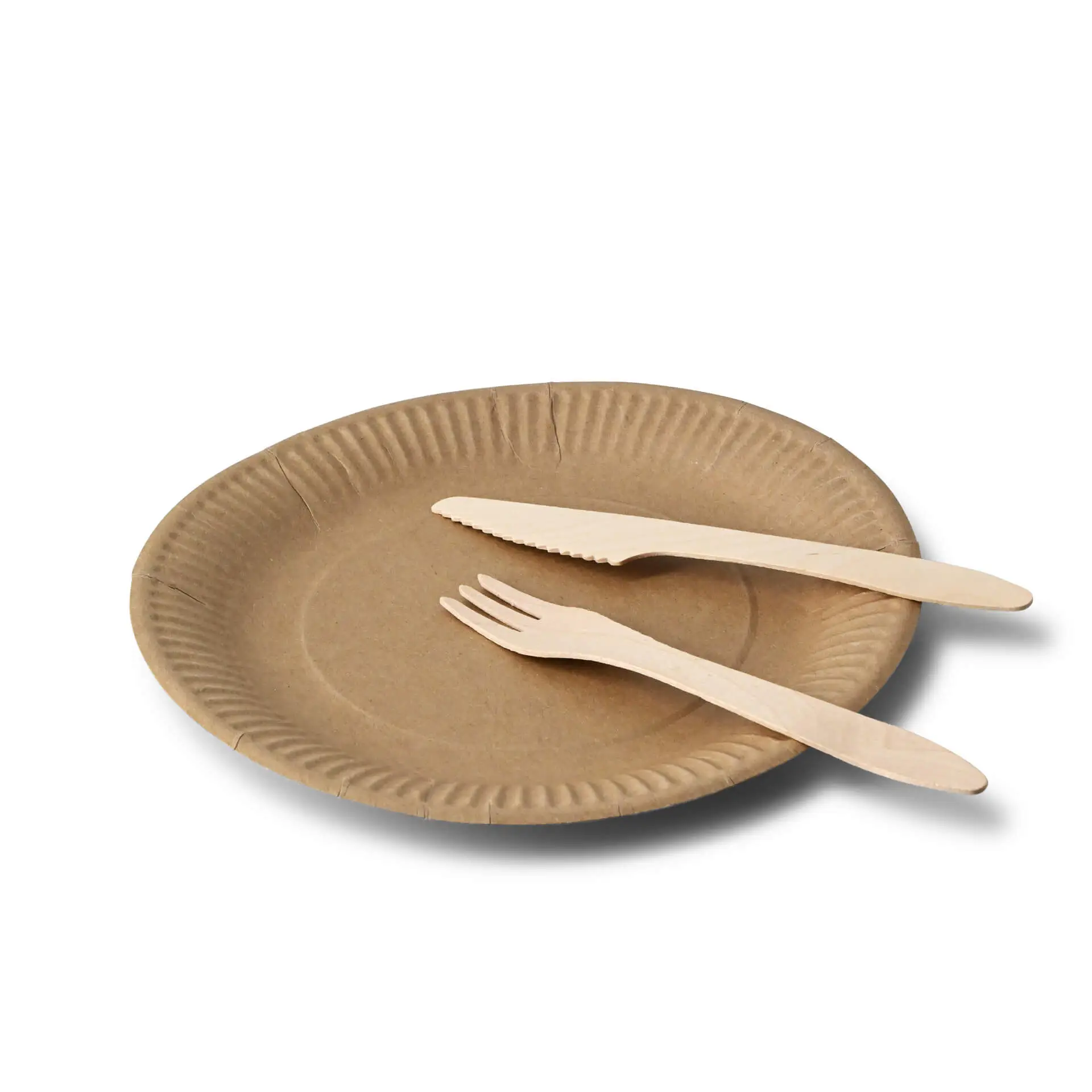 Kartonnen bord Ø 23 cm, bruin, rond Kartonnen bord Ø 23 cm, bruin, rond