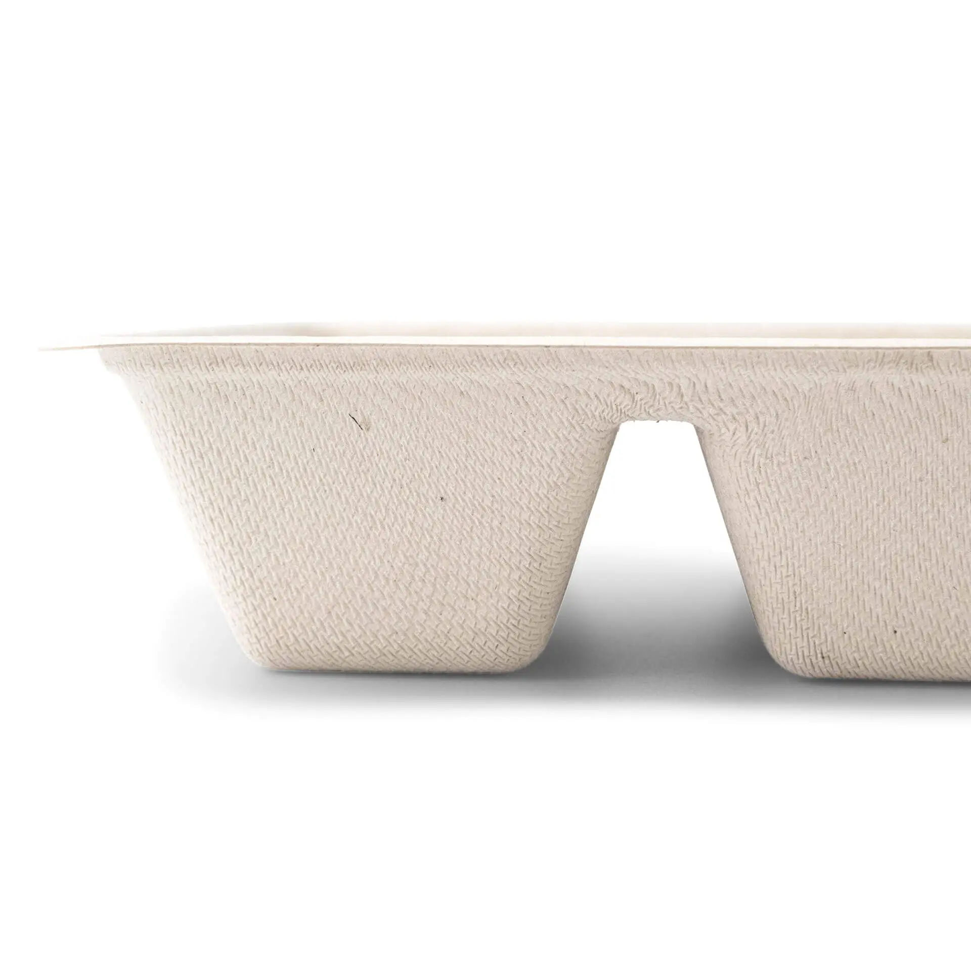 Suikerriet frietbakje met sausvak à 12 x 20 x 3,5 cm dtw012301-pommesschale-aus-zuckerrohr-2-kammern-12-x-20-x-35-cm-3