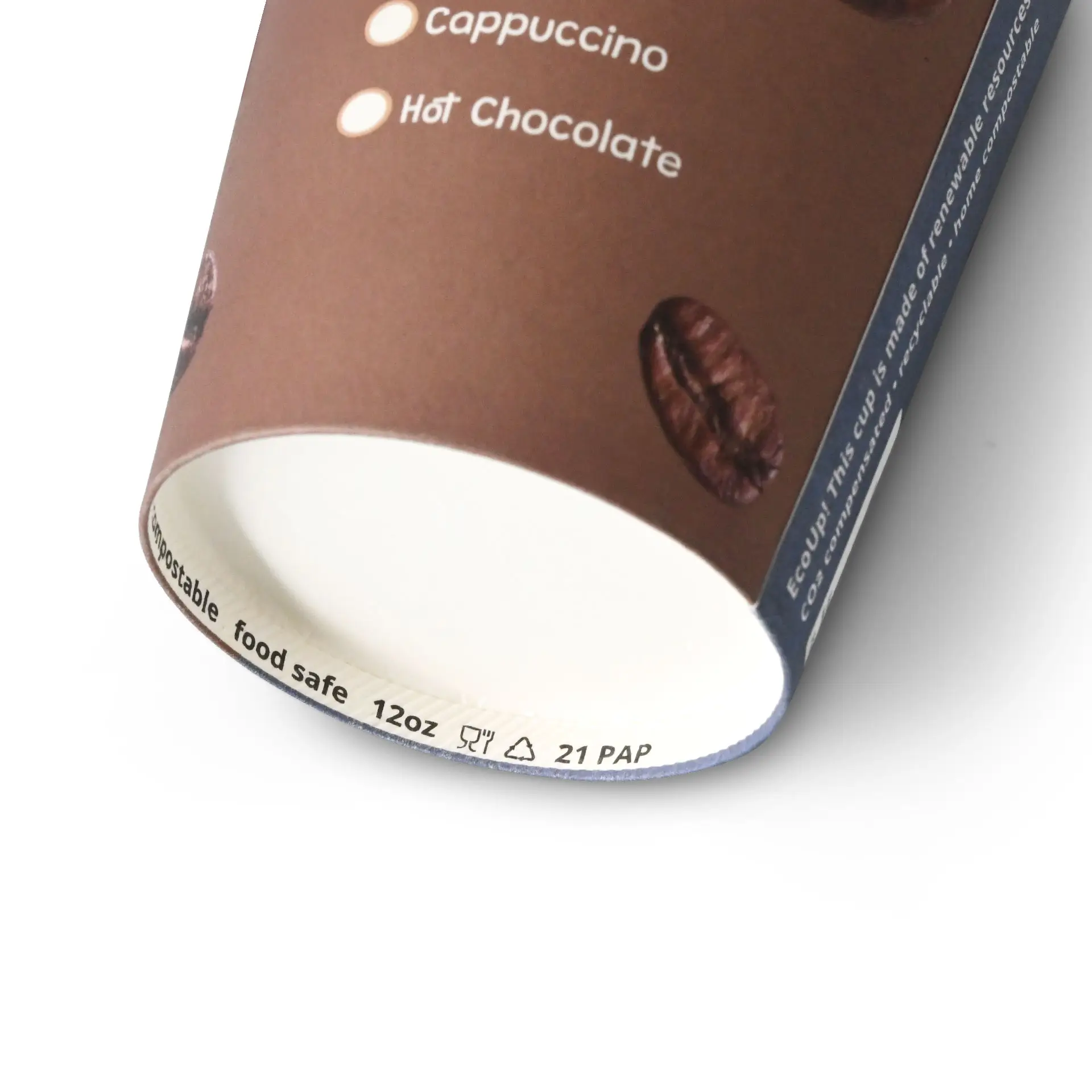 Bedrukte papieren bekers "Koffie" 300 ml / 12 oz, Ø 90 mm dhd045541-pappbecher-bedruckt-kaffee-300-ml-12-oz-90-mm-3