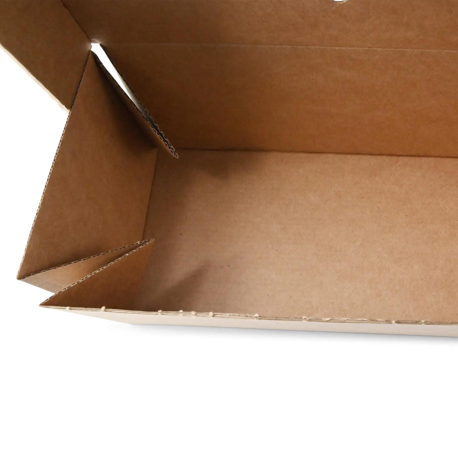 Take away dubbele burger container 24,4 x 12,2 x 10,2 cm, kraftkarton, inklapbaar
