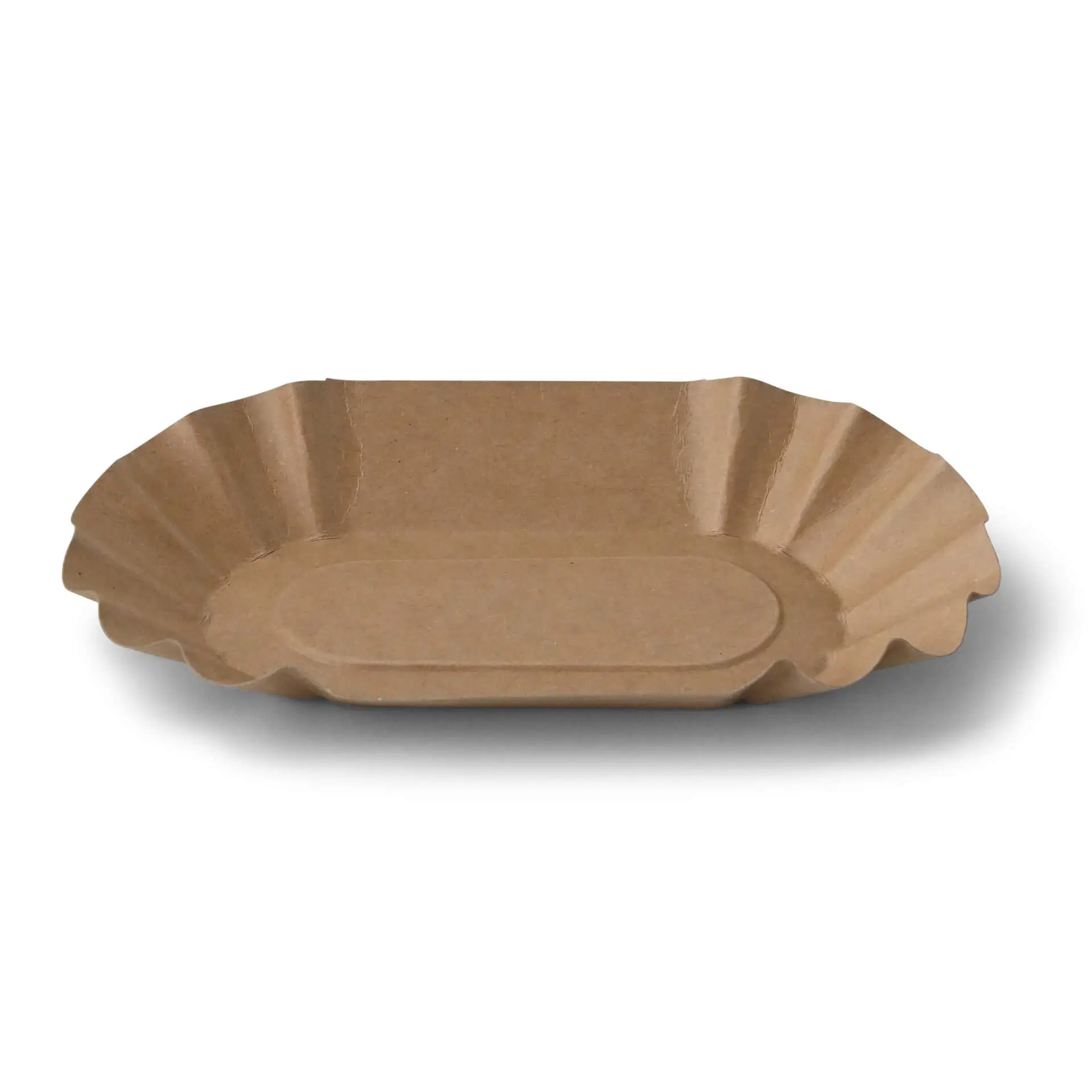 Kartonnen schalen 19,5 x 11 x 3 cm, kraft, ovaal dtw06024-pappschalen-195-x-11-x-3-cm-braun-oval-1