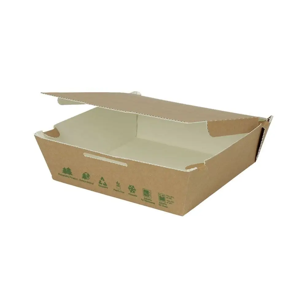 Takeaway kartonnen boxen, 1700 ml, hittebestendig, kraft, bio-gecoat dfc042611-take-away-boxen-aus-karton-1700-ml-hitzebestaendig-braun-biobeschichtet-1