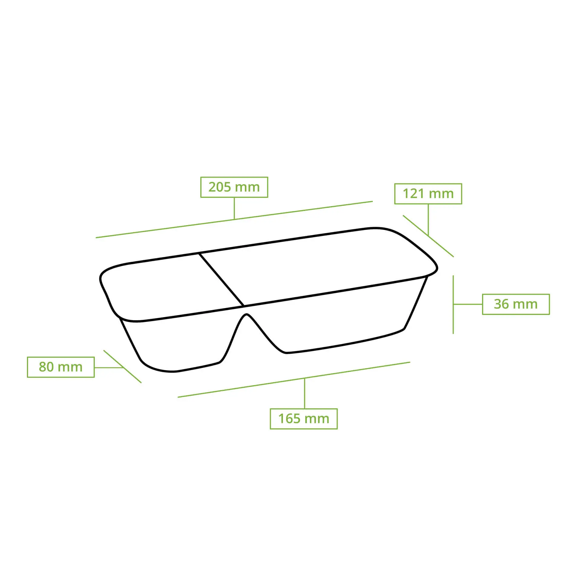 Suikerriet frietbakje met sausvak à 12 x 20 x 3,5 cm dtw012301-pommesschale-aus-zuckerrohr-2-kammern-12-x-20-x-35-cm-7