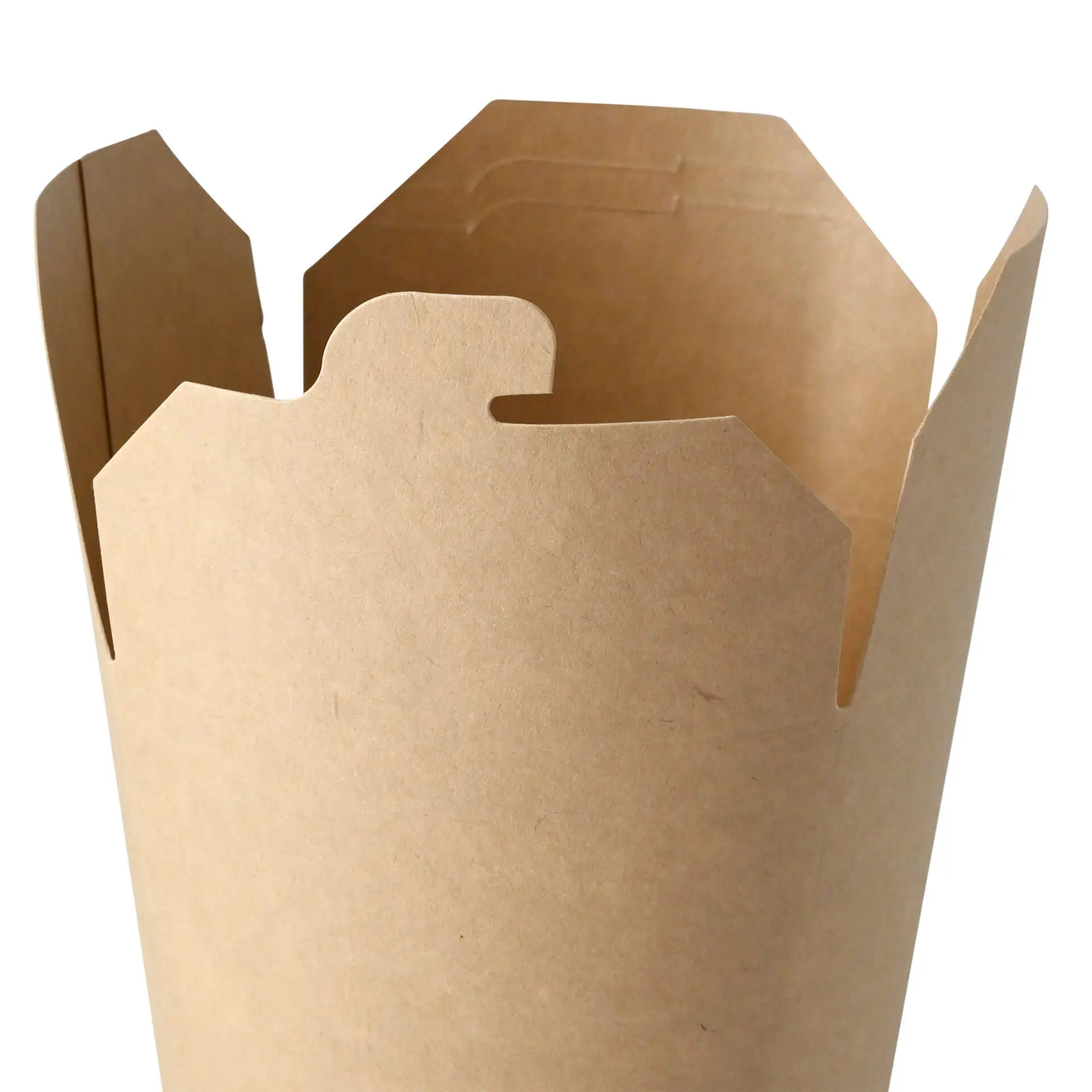 Kartonnen noedelboxen / Aziatische boxen (gecoat) 800 ml, bruin