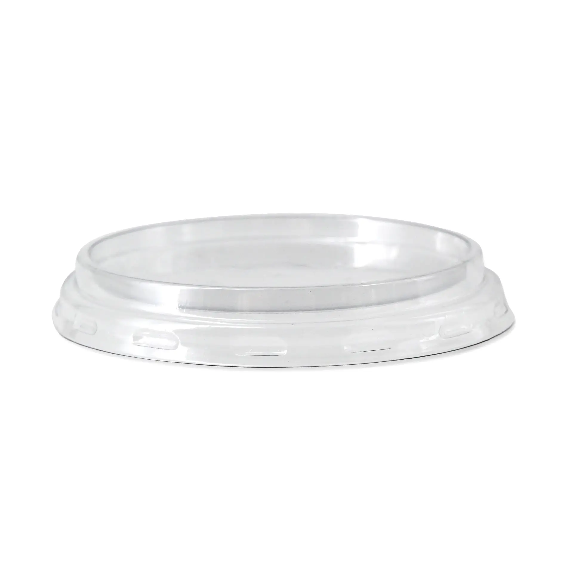 rPET Deksel Ø 75 mm, transparant, rond