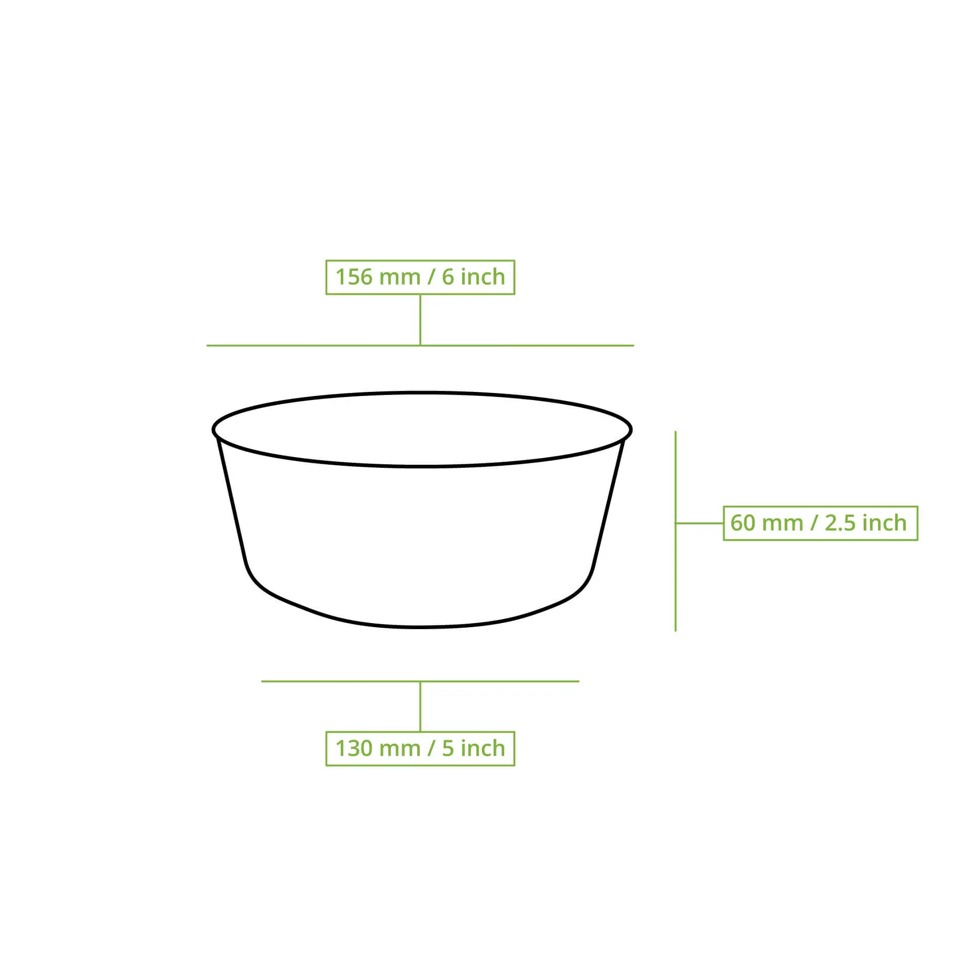 Herbruikbare schaaltjes "merways Bowl" 650 ml, Ø 150 mm, peper/grijs Herbruikbare schaaltjes "merways Bowl" 650 ml, Ø 150 mm, peper/grijs