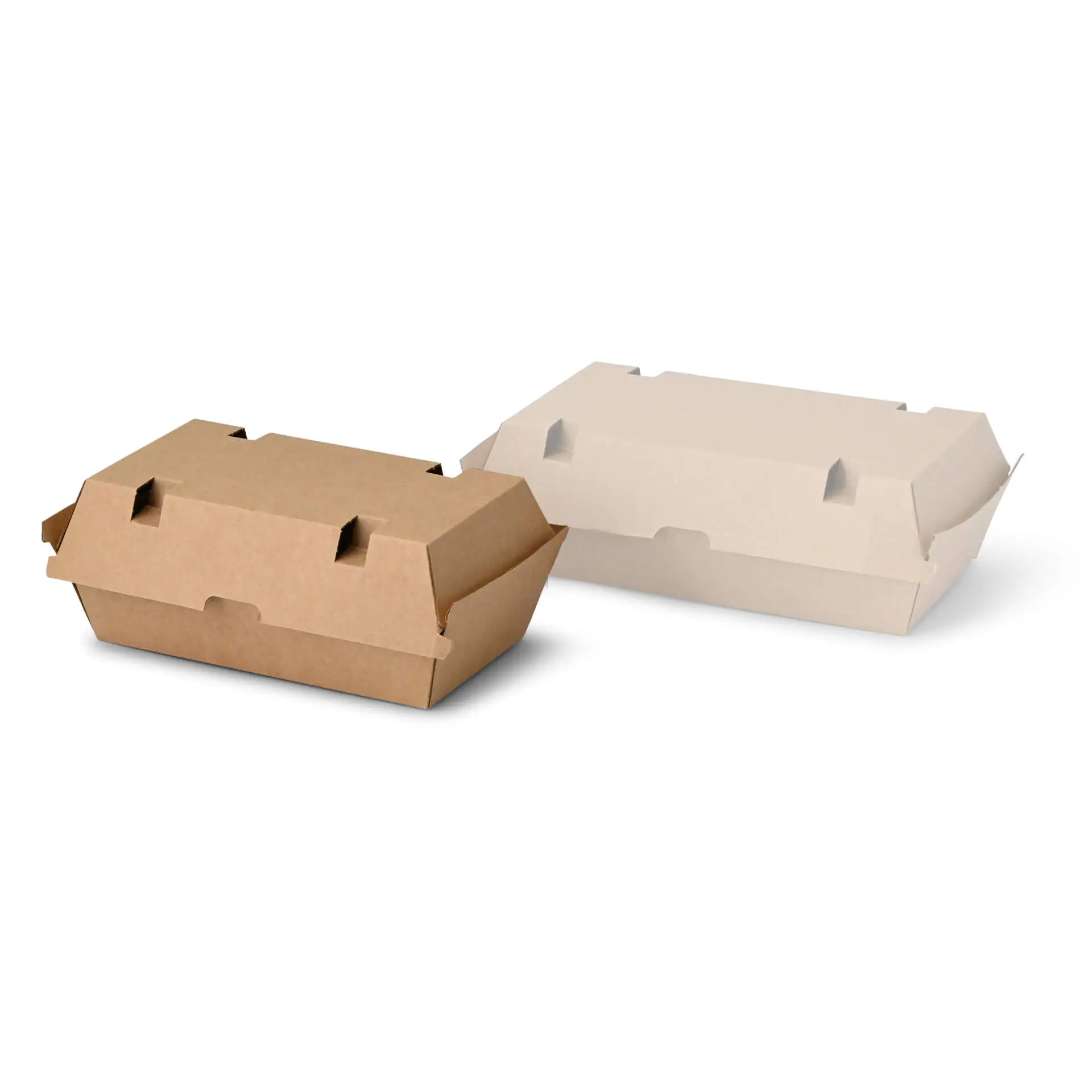 Take-away-klapdekseldozen 21,4 x 11,4 x 8,5 cm, kraftkarton Take-away-klapdekseldozen 21,4 x 11,4 x 8,5 cm, kraftkarton