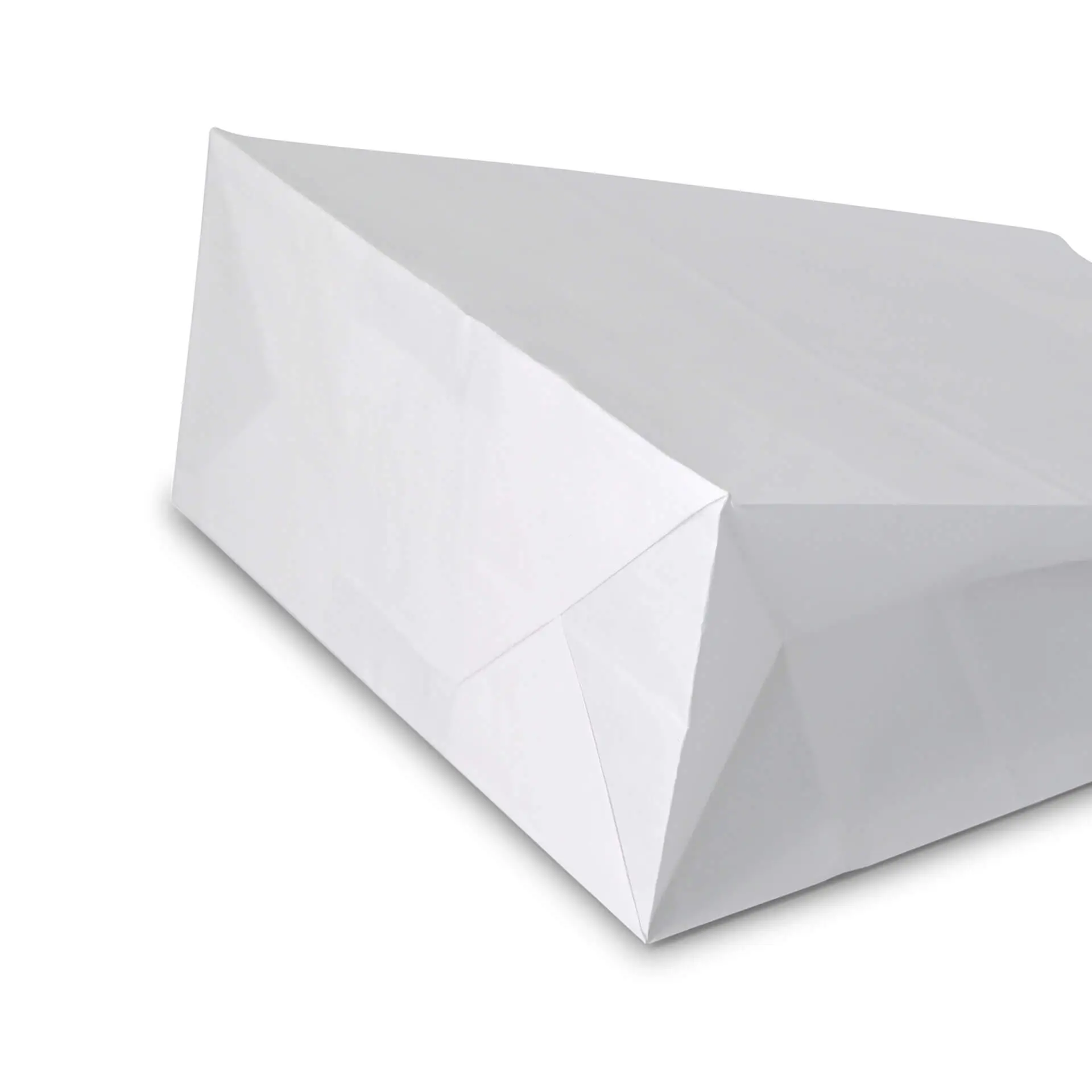 Papieren draagtassen van kraftpapier M, 22 x 10 x 28 cm, wit