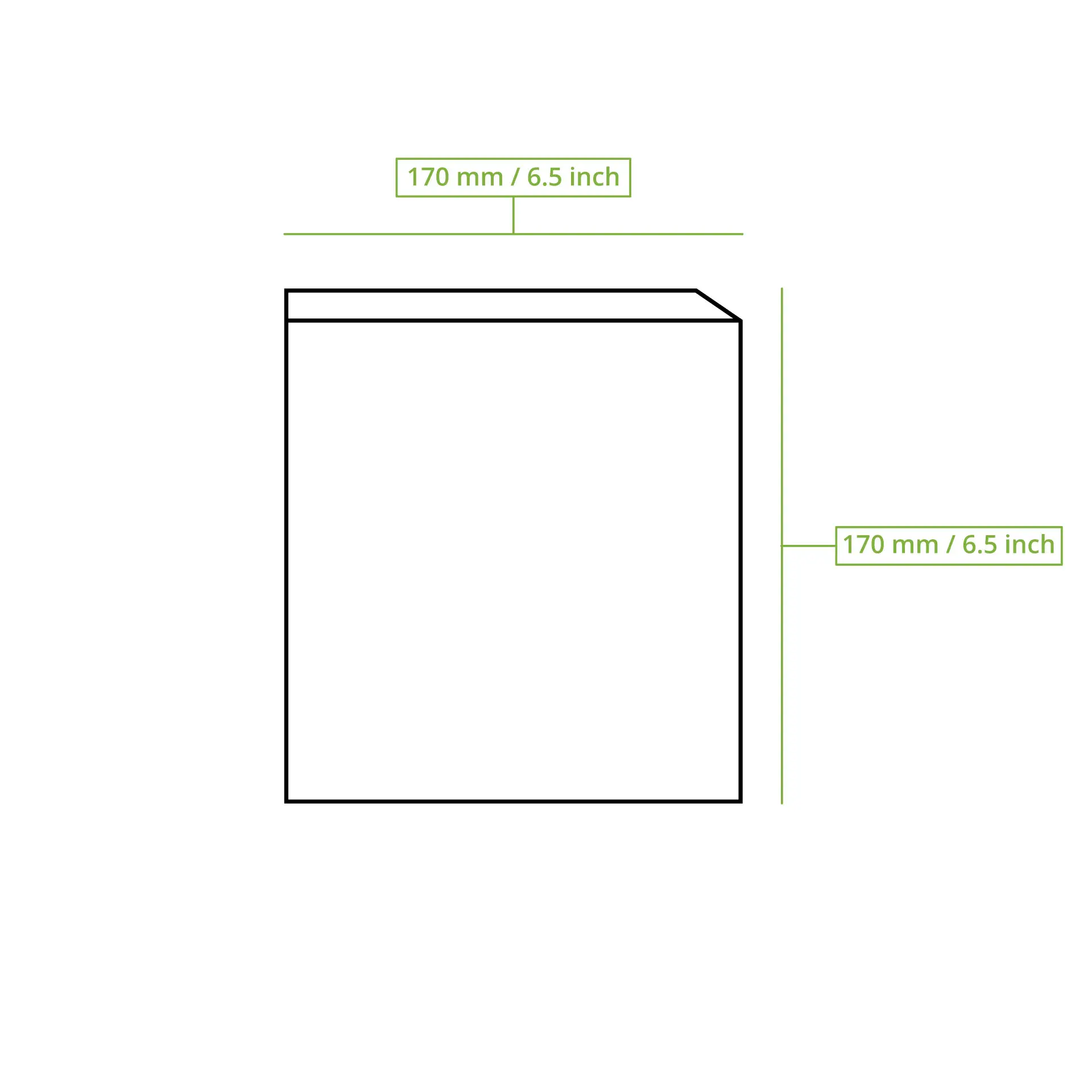 Vlakke papieren zakken 17 x 17 cm, kraft Vlakke papieren zakken 17 x 17 cm, kraft