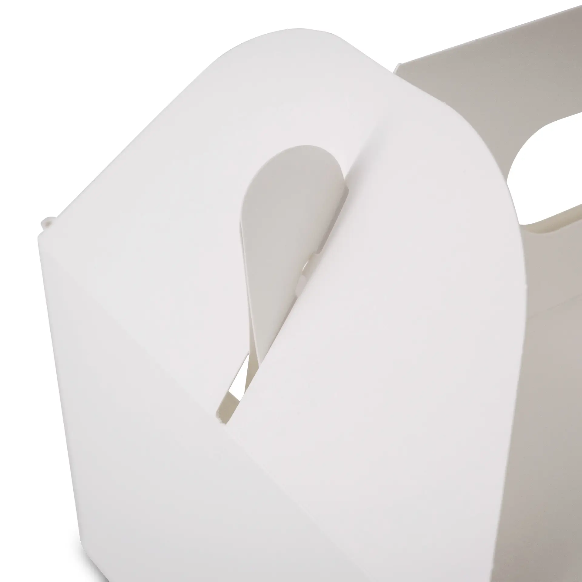 Kartonnen taartdoos met handvat M, 21 x 16 x 9 cm, wit, opvouwbaar