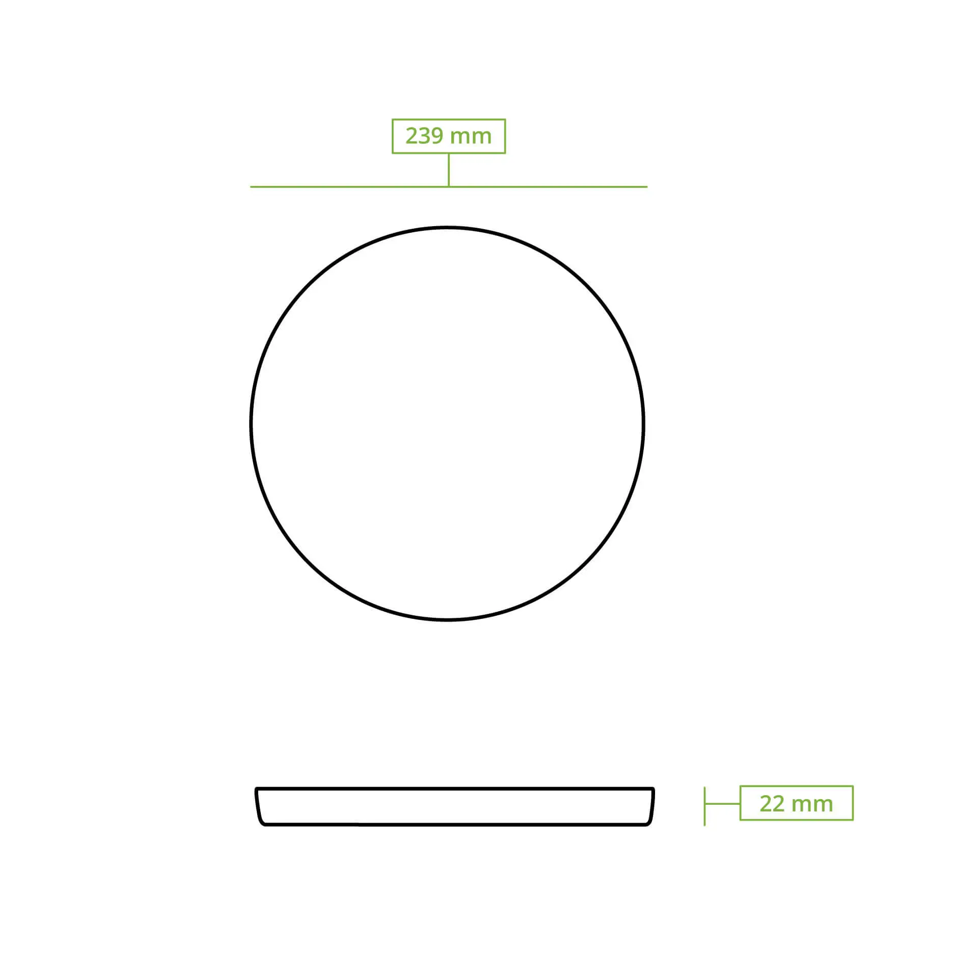Herbruikbaar bord "merways Plate" Ø 24 cm, diep, rond, peper/grijs dtw00863-mehrwegteller-merways-plate-24-cm-rund-pfeffer-grau-8