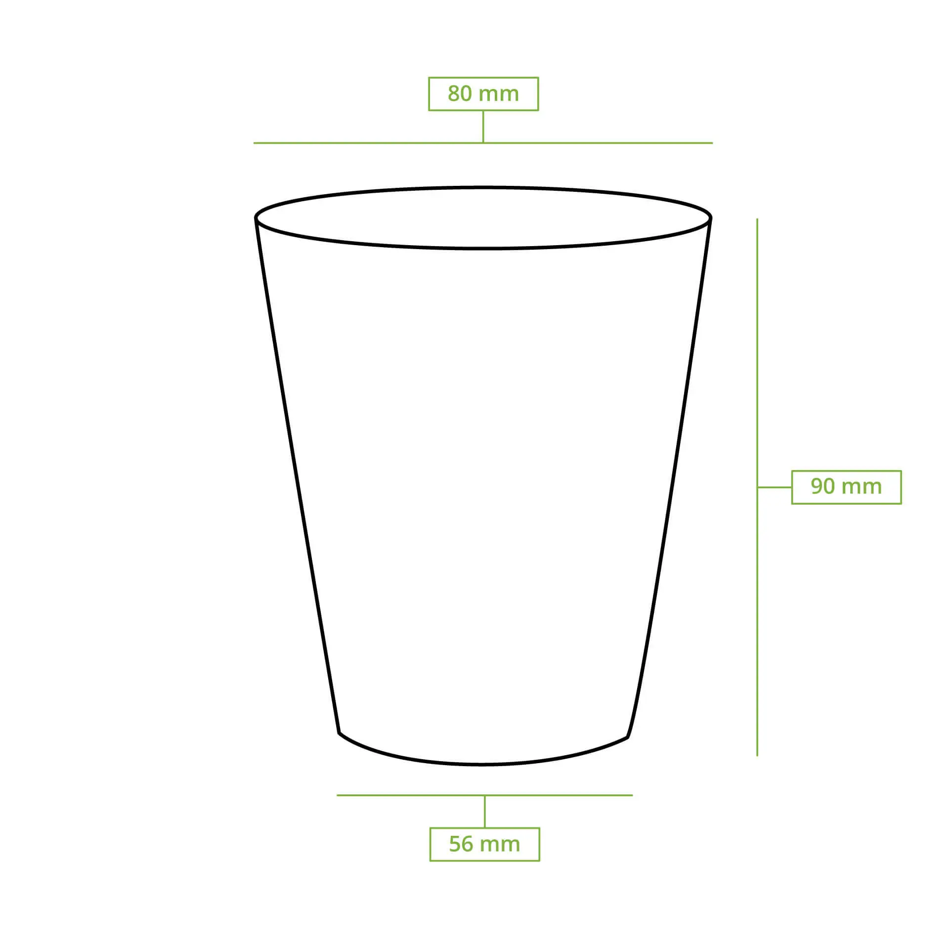 Kartonnen beker 200 ml / 8 oz, Ø 80 mm, kraft dhd045261-pappbecher-200-ml-8-oz-80-mm-braun-innen-weiss-7