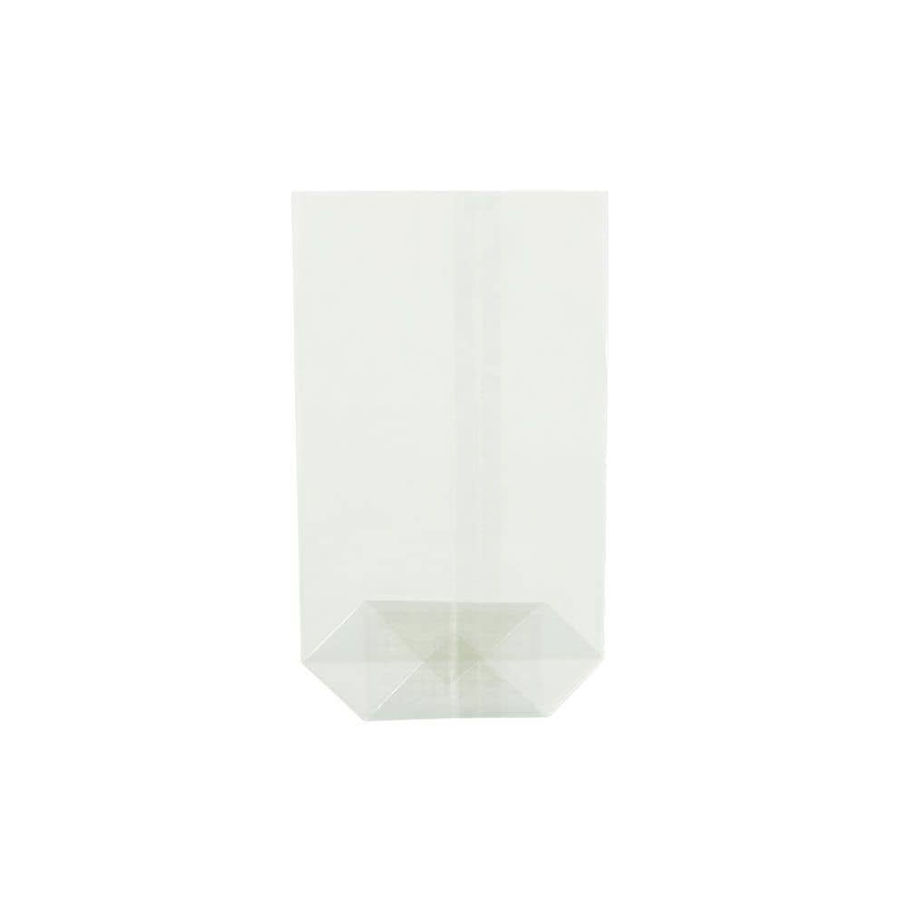 Zellglas-Kreuzbodenbeutel 11,5 x 19 cm, transparent
