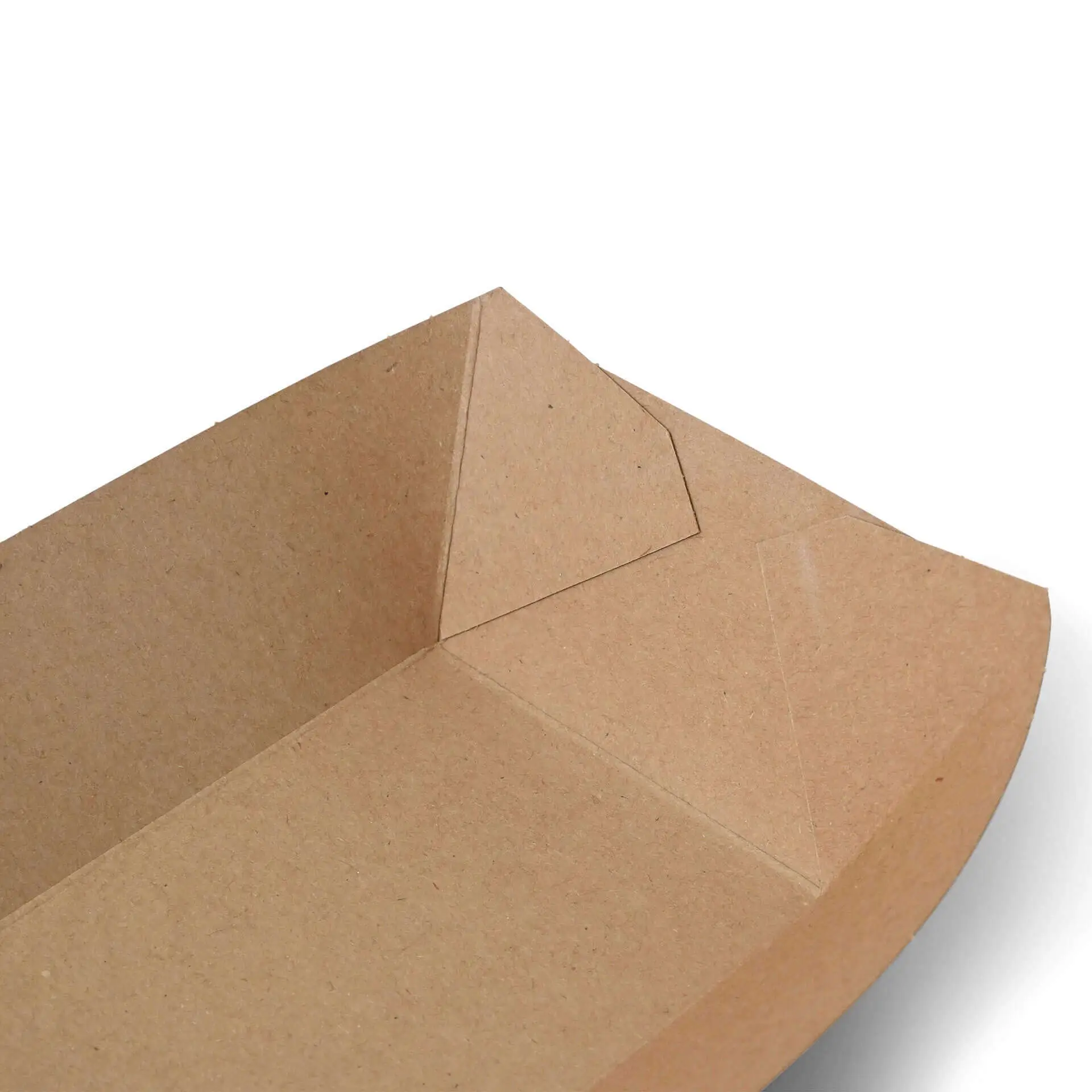 Kartonnen Snackbakje, premium, 500 ml, bruin, biologisch gecoat