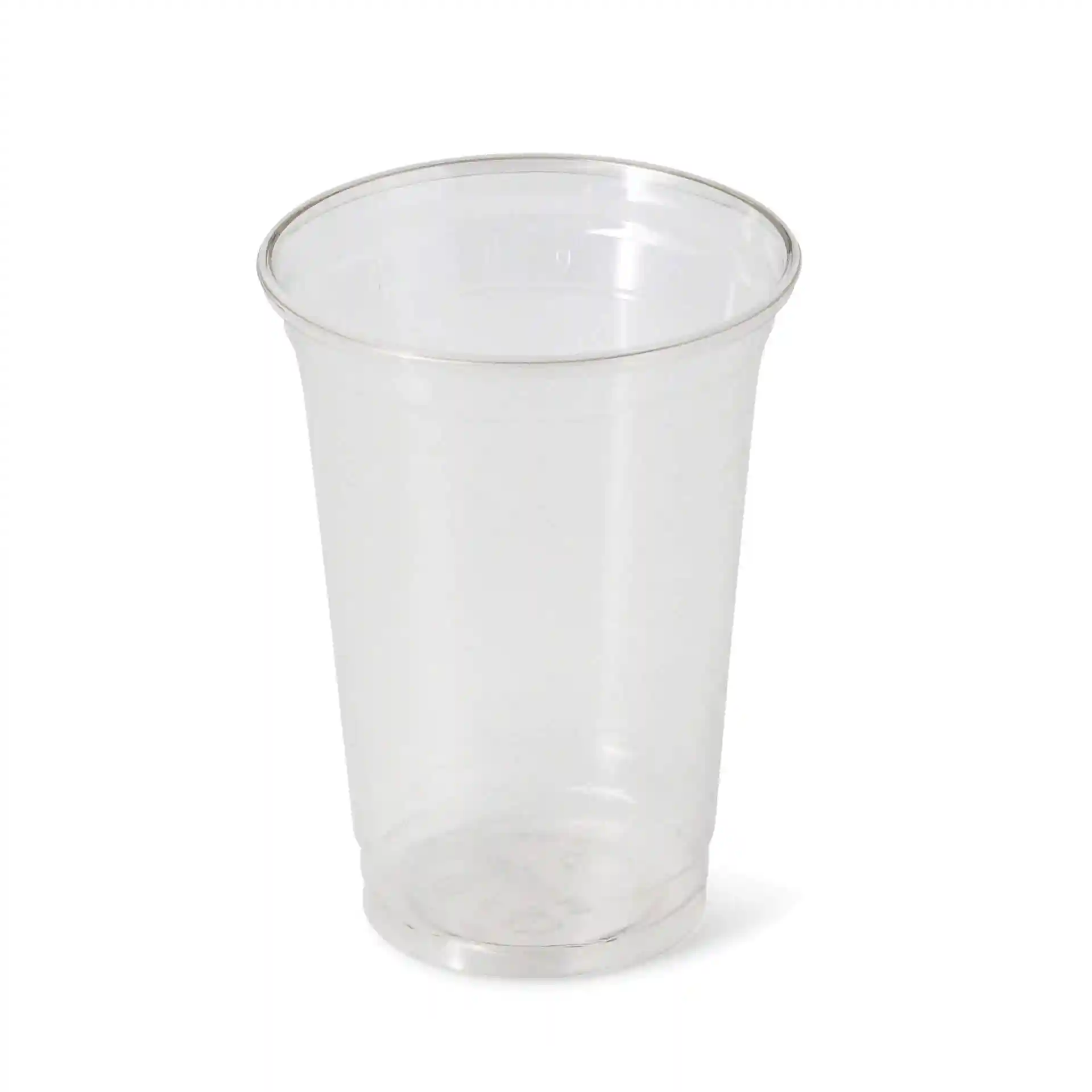 Transparante 16 oz rPET beker met een diameter van 95 mm en een hoogte van 127 mm.