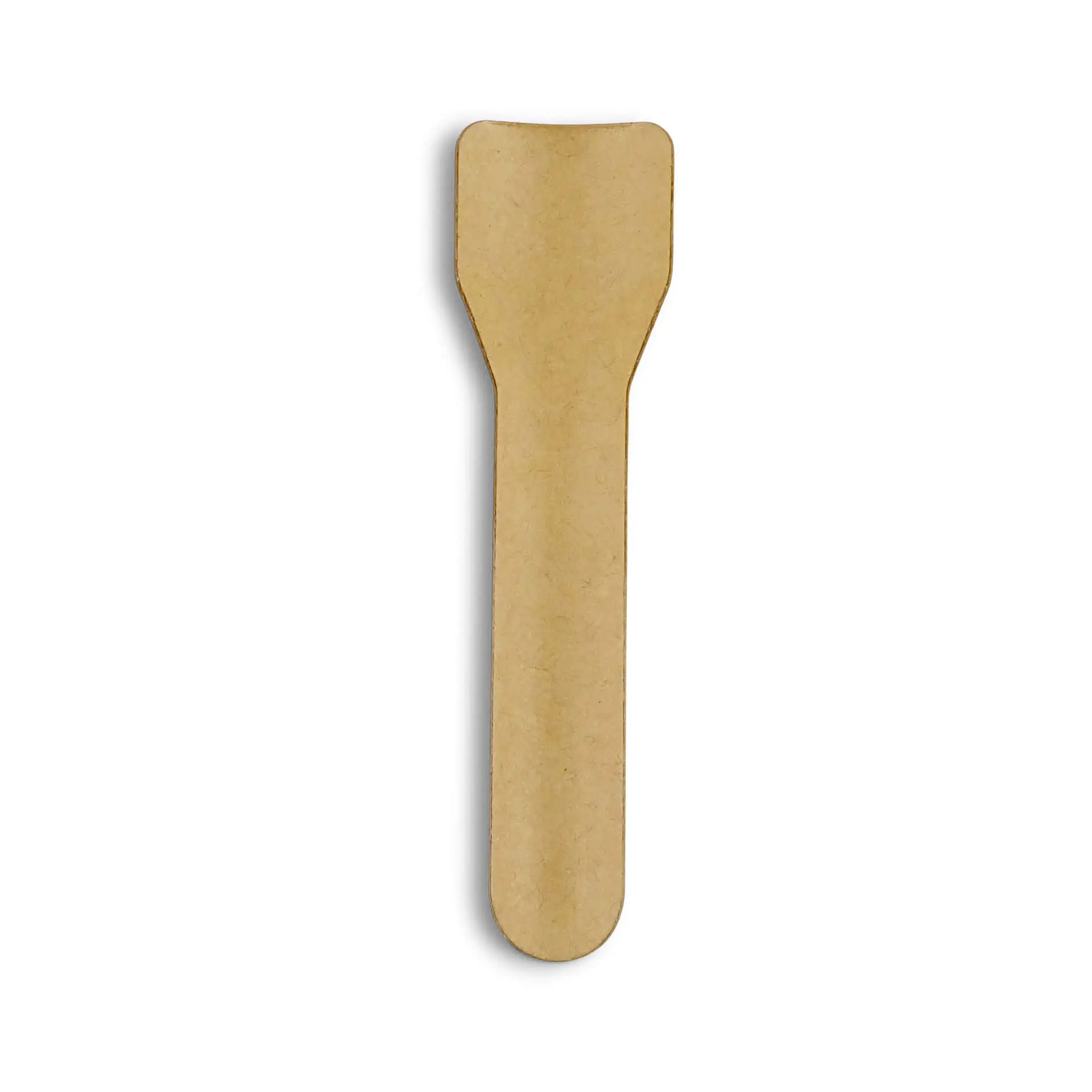 Papieren ijslepel 9,5 cm, bruin Papieren ijslepel 9,5 cm, bruin