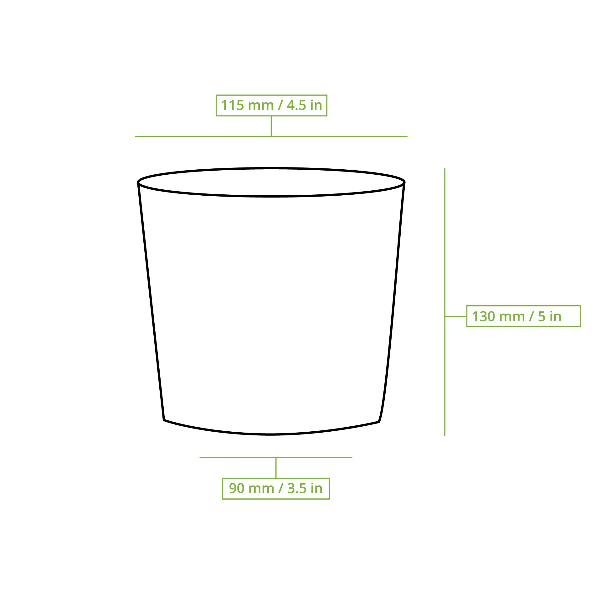 Soepbeker to go van karton (Premium) 800 ml / 32 oz, Ø 115 mm, bruin