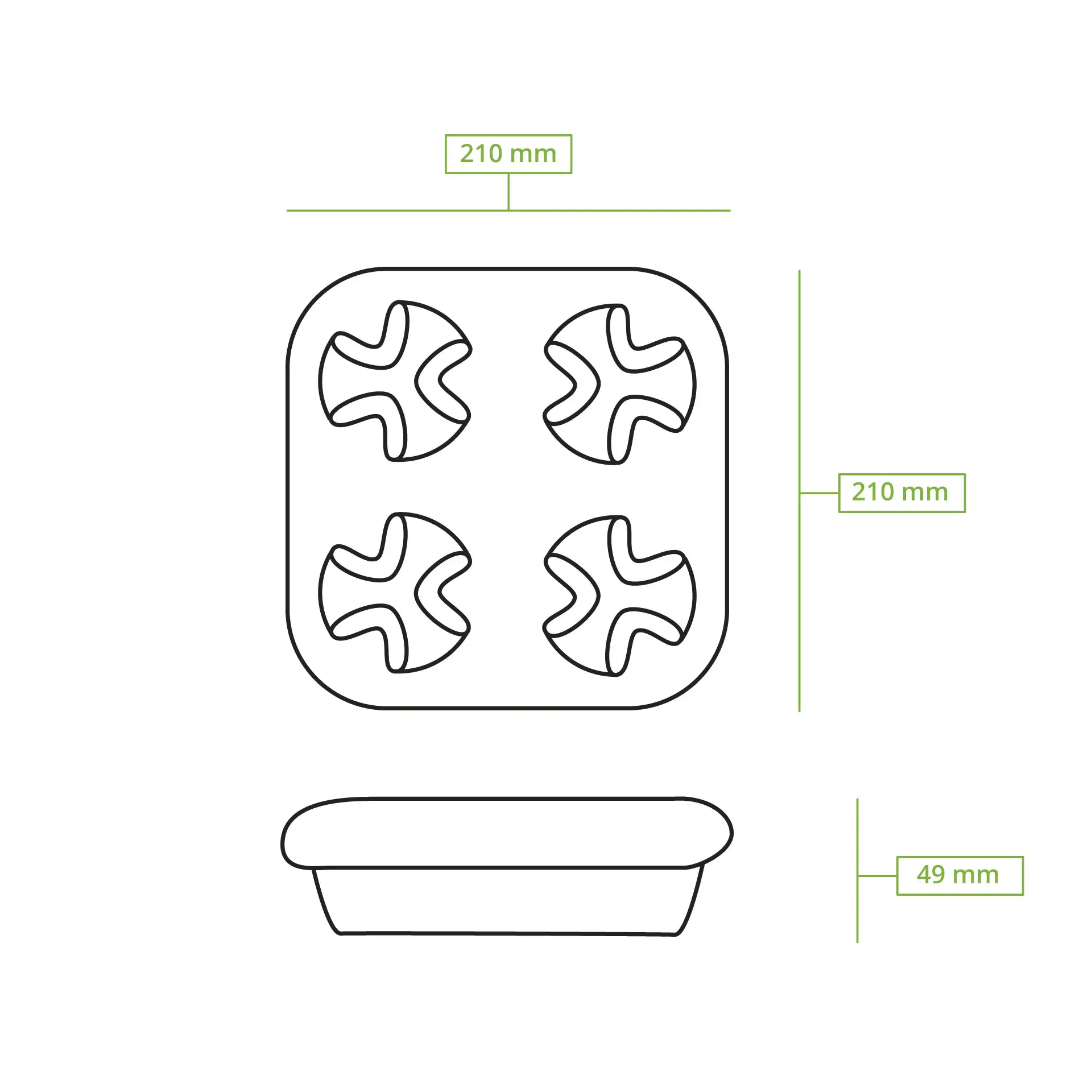 Pak van 4 papieren bekerdragers, kraft dhd04988-bechertraeger-4er-aus-pappe-braun-8