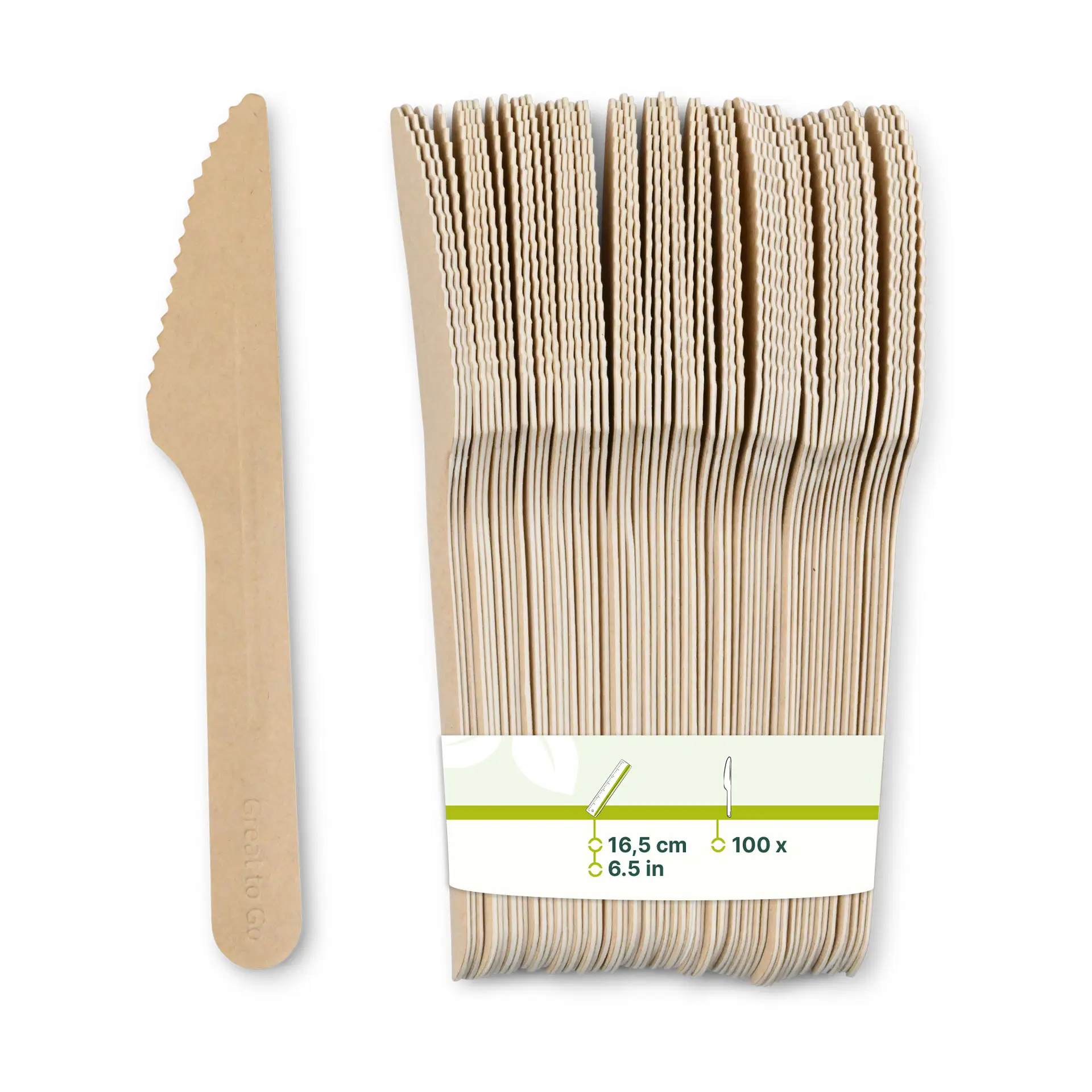 Papieren mes 16,5 cm, kraft Papieren mes 16,5 cm, kraft