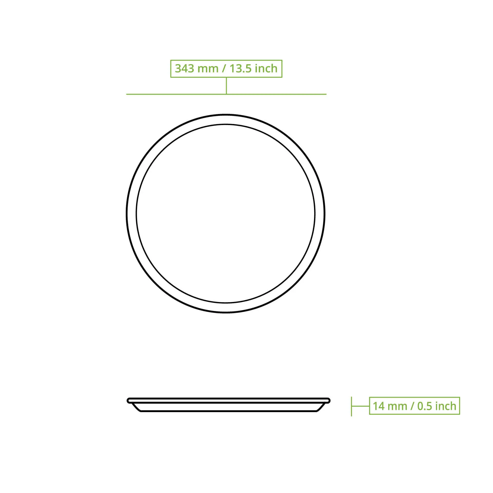 Palmblad Pizzabord "Palmware®" Ø32cm Palmblad Pizzabord "Palmware®" Ø32cm