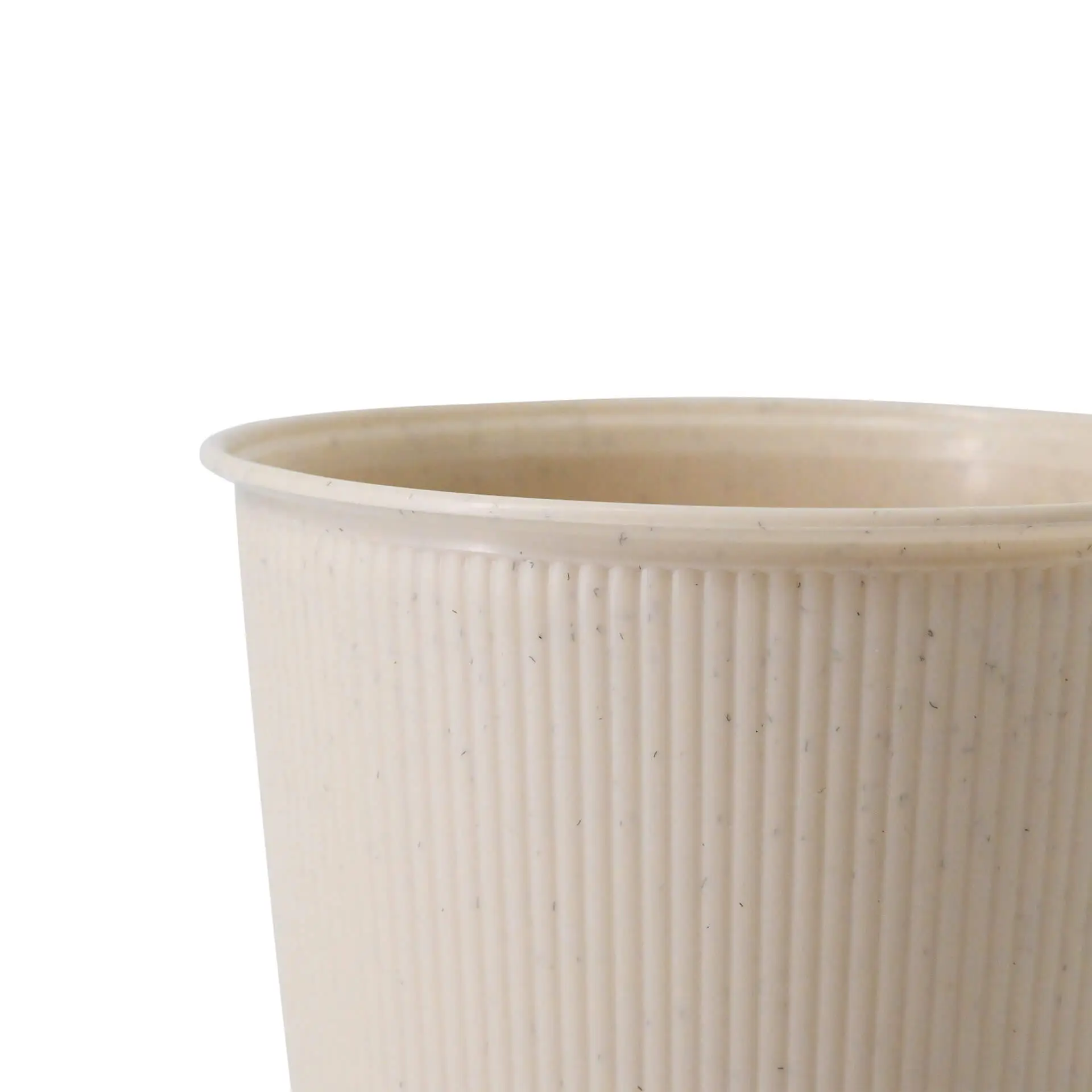 Herbruikbare geribbelde beker 250 ml / 10 oz, Ø 80 mm, creme-wit dhd04700-mehrweg-riffelbecher-250-ml-10-oz-80-mm-creme-weiss-4