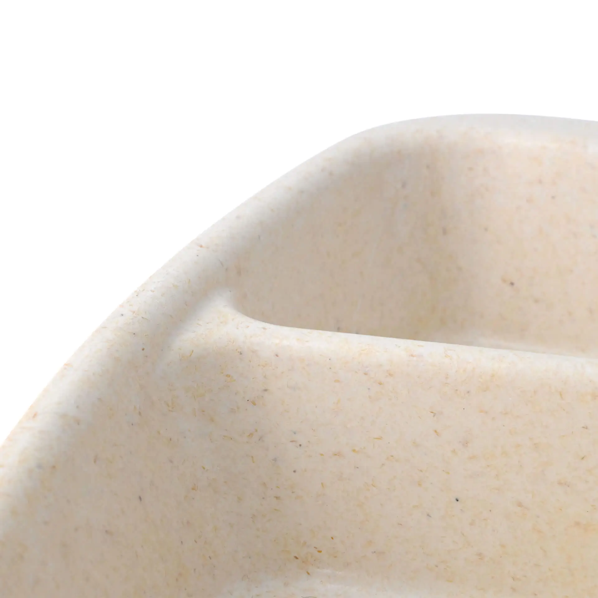 Herbruikbare menubakjes "merways Box", cashew/crème-wit 24,5 x 20 x 4,5 cm, 3 vakken, HP4/3 dfc008451-mehrweg-menue-behaelter-merways-box-245-x-20-x-45-cm-3-kammern-hp43-cashew-creme-weiss-4