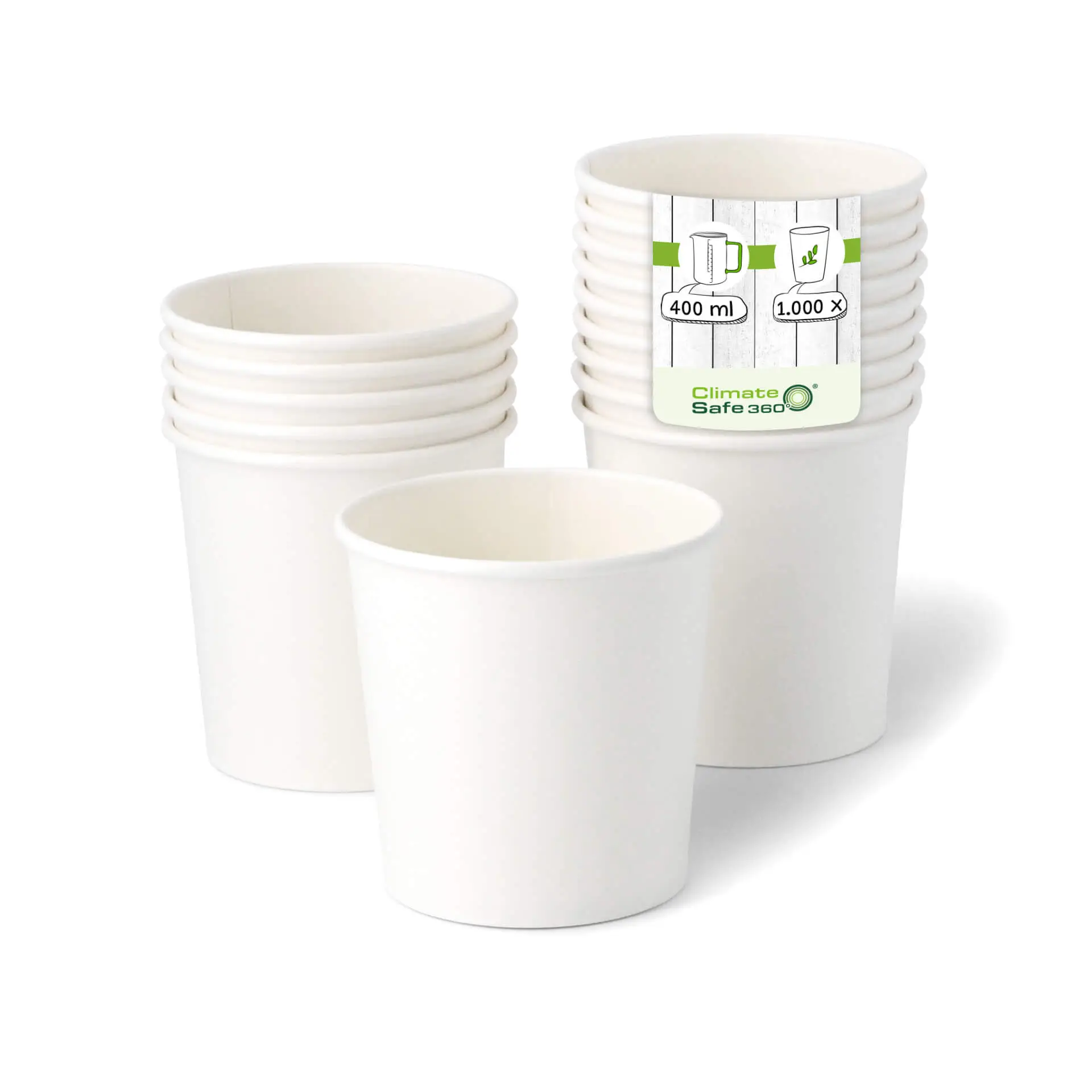 IJsbeker van karton XL, 300 ml, 12 oz / max. 400 ml, 14 oz, Ø 92 mm, wit
