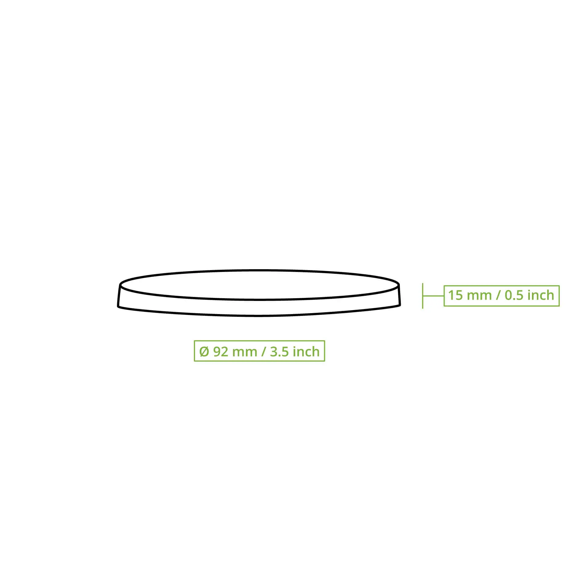 Kartonnen deksels Ø 92 mm, bruin, rond (v. kartonnen ijsbekers) Kartonnen deksels Ø 92 mm, bruin, rond (v. kartonnen ijsbekers)