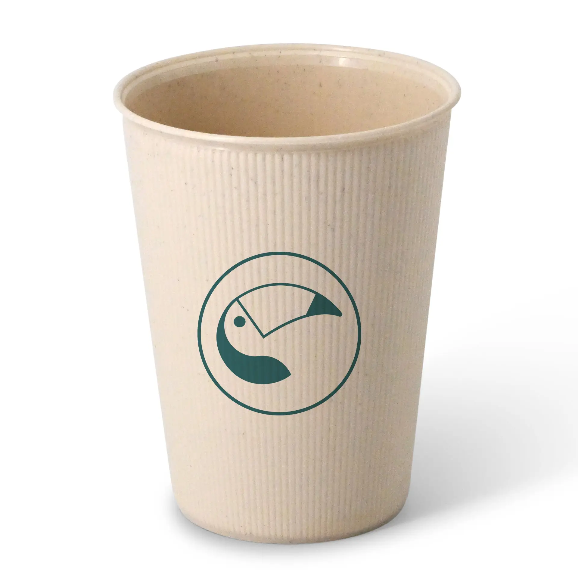 Herbruikbare beker bedrukken, geribbelde look, 400 ml / 16 oz, Ø 90 mm