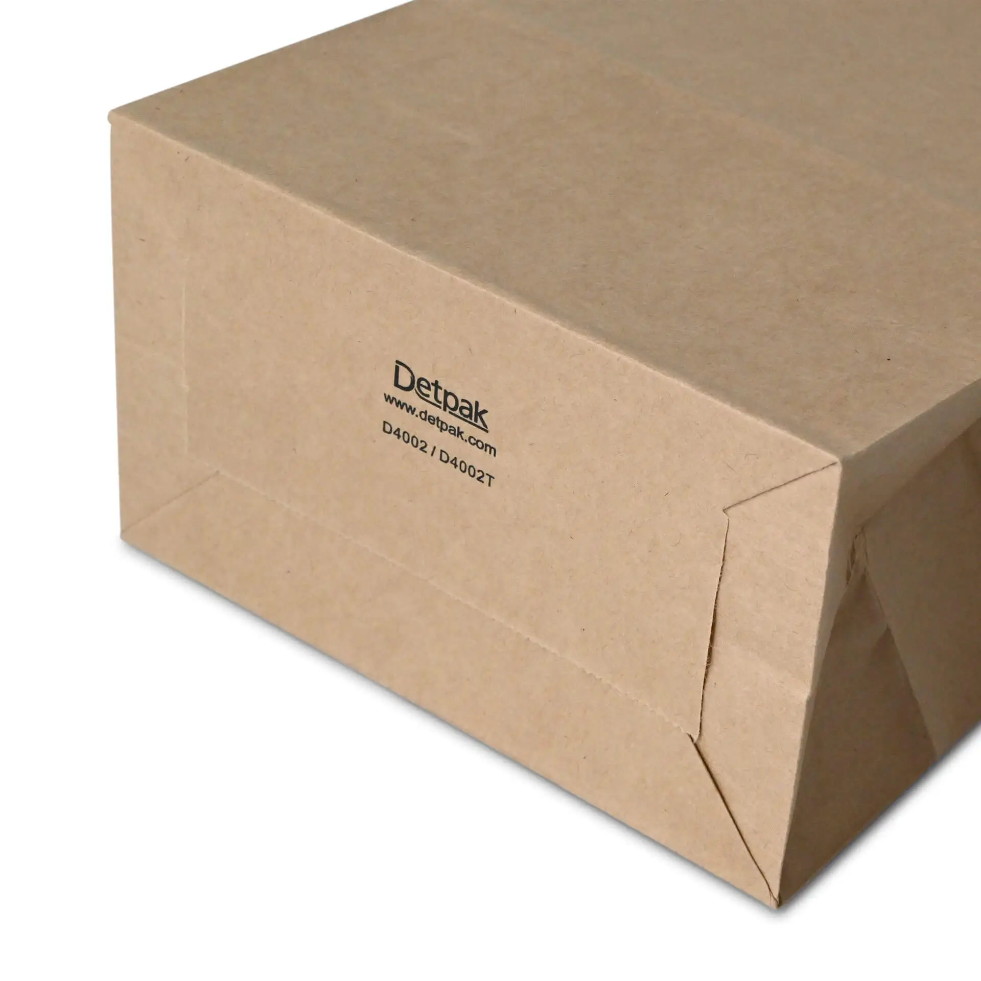 Blokbodemzakken L, 12,5 x 7,5 x 32,5 cm, bruin, clipband