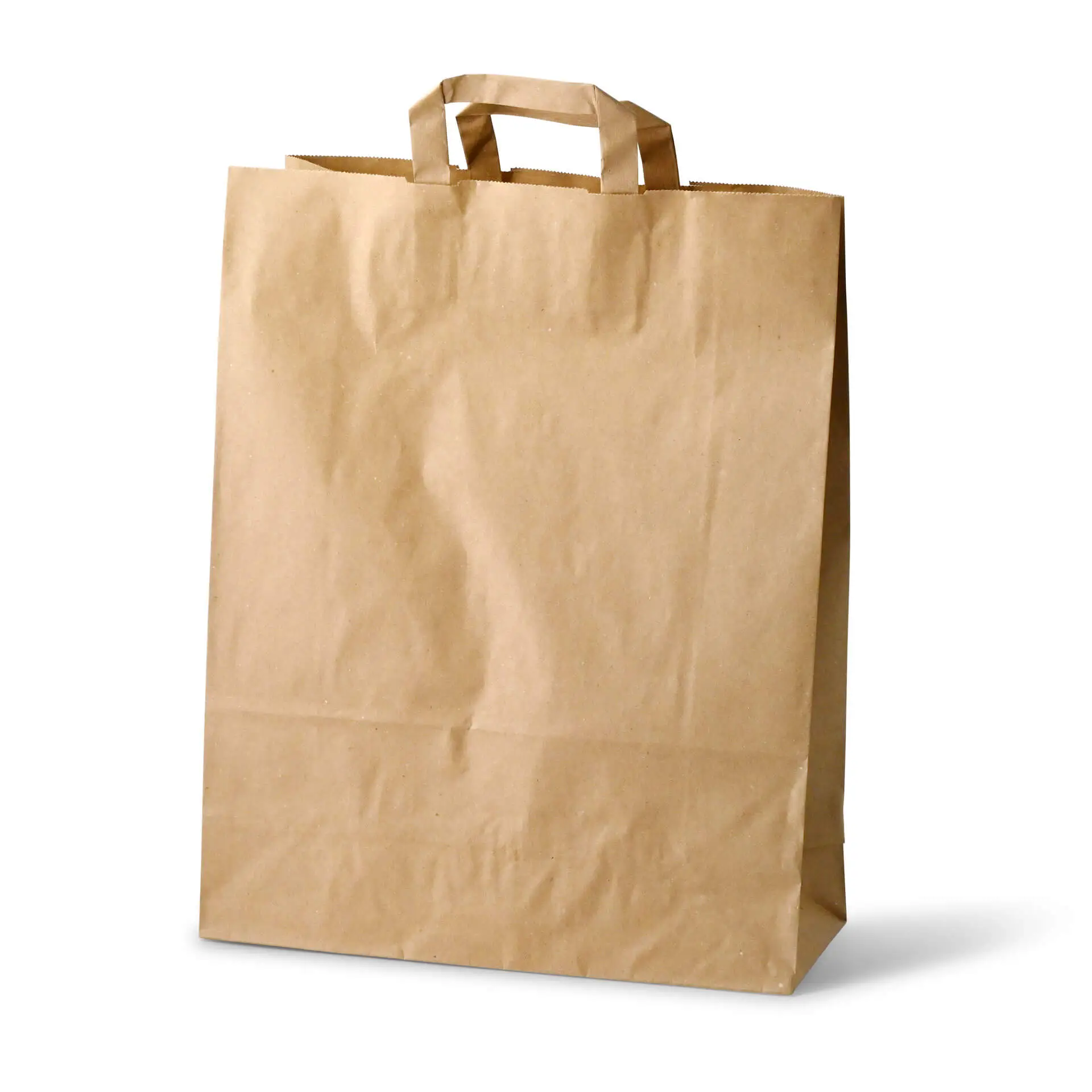 Papieren draagtassen van gerecycled papier XL, 32 x 12 x 40 cm, bruin dse02318-tragetaschen-aus-recyclingpapier-xl-32-x-12-x-40-cm-braun-1