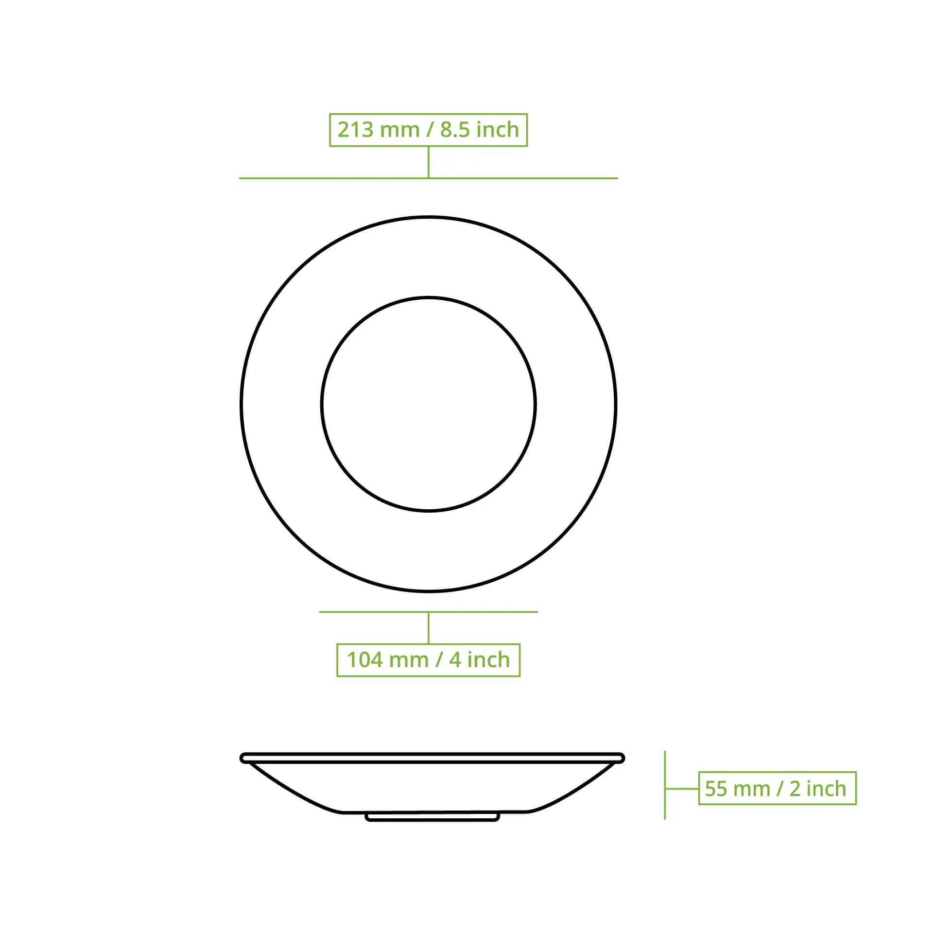 merways Plate" herbruikbaar bord Ø 21,5 cm, diep, rond, peper/grijs merways Plate" herbruikbaar bord Ø 21,5 cm, diep, rond, peper/grijs