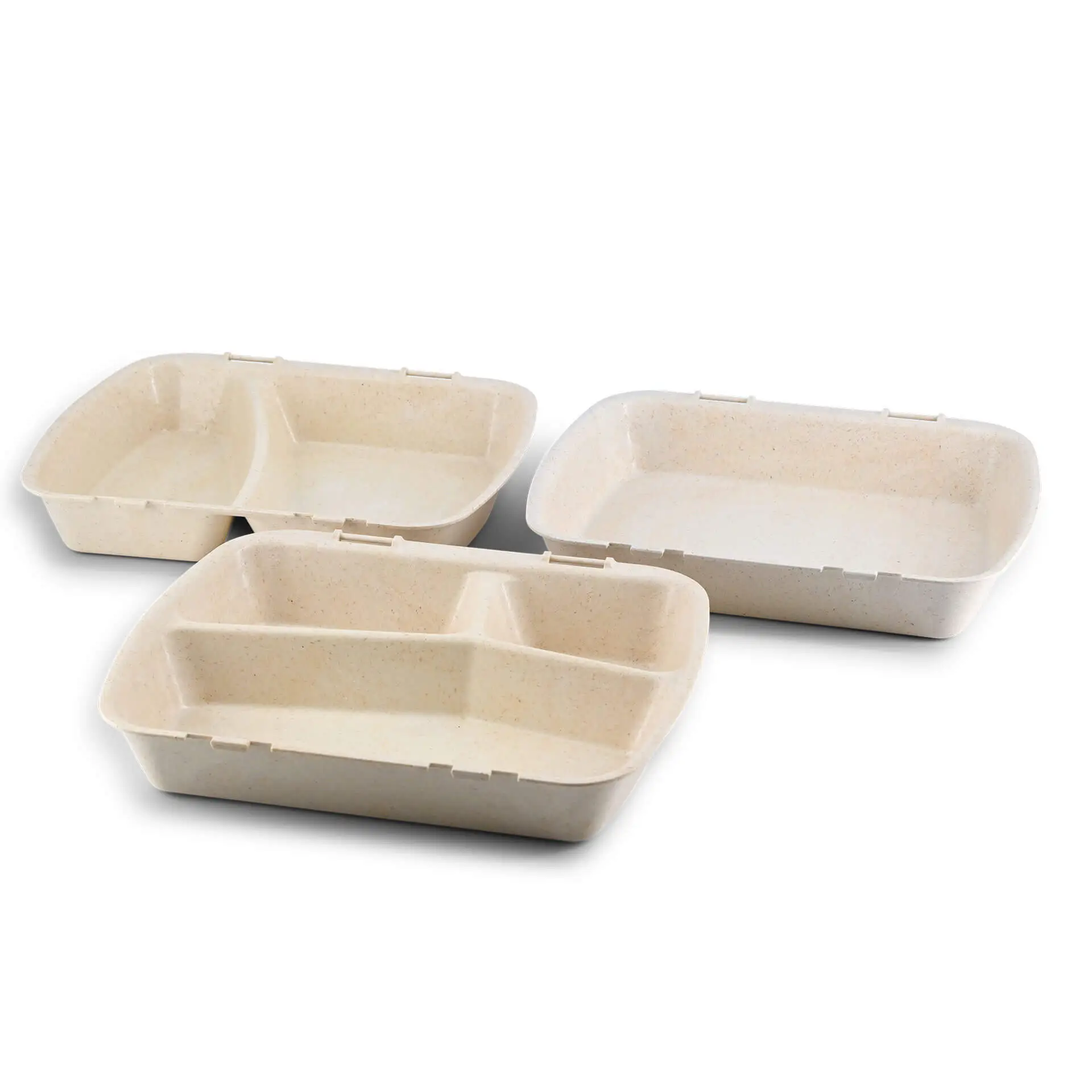 Herbruikbare menubakjes "merways Box", cashew/crème-wit 24,5 x 20 x 4,5 cm, 3 vakken, HP4/3 dfc00845-mehrweg-menue-behaelter-merways-box-245-x-20-x-45-cm-3-kammern-hp43-cashew-creme-weiss-9