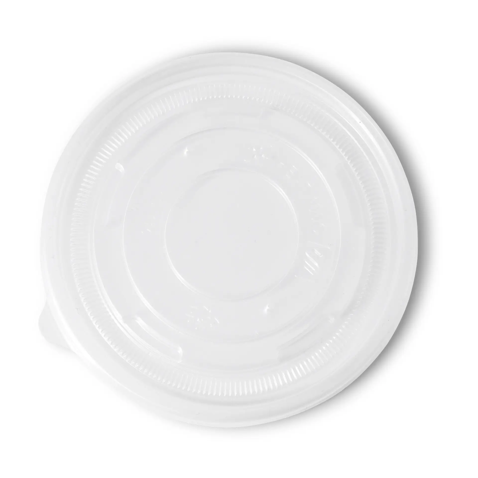 Platte deksel voor universele beker 300 / 400 ml, PP, Ø 115 mm dfc026641-pp-flachdeckel-115-mm-geschlossen-f-universal-becher-1