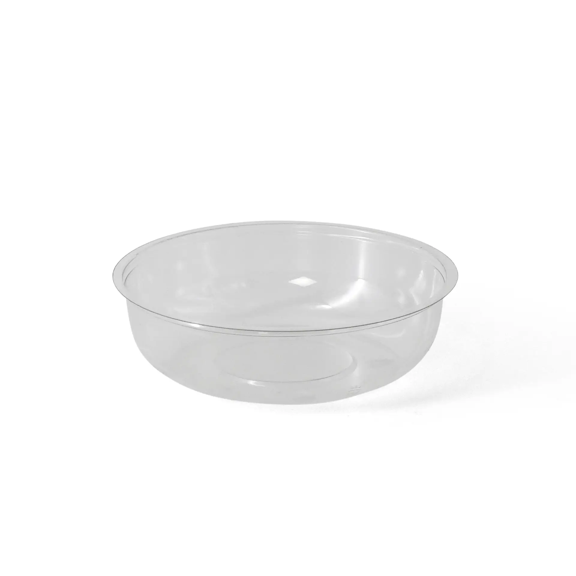 Heldere PET-inzetbeker met een diameter van 95 mm, geschikt voor verschillende voedingsmiddelen.