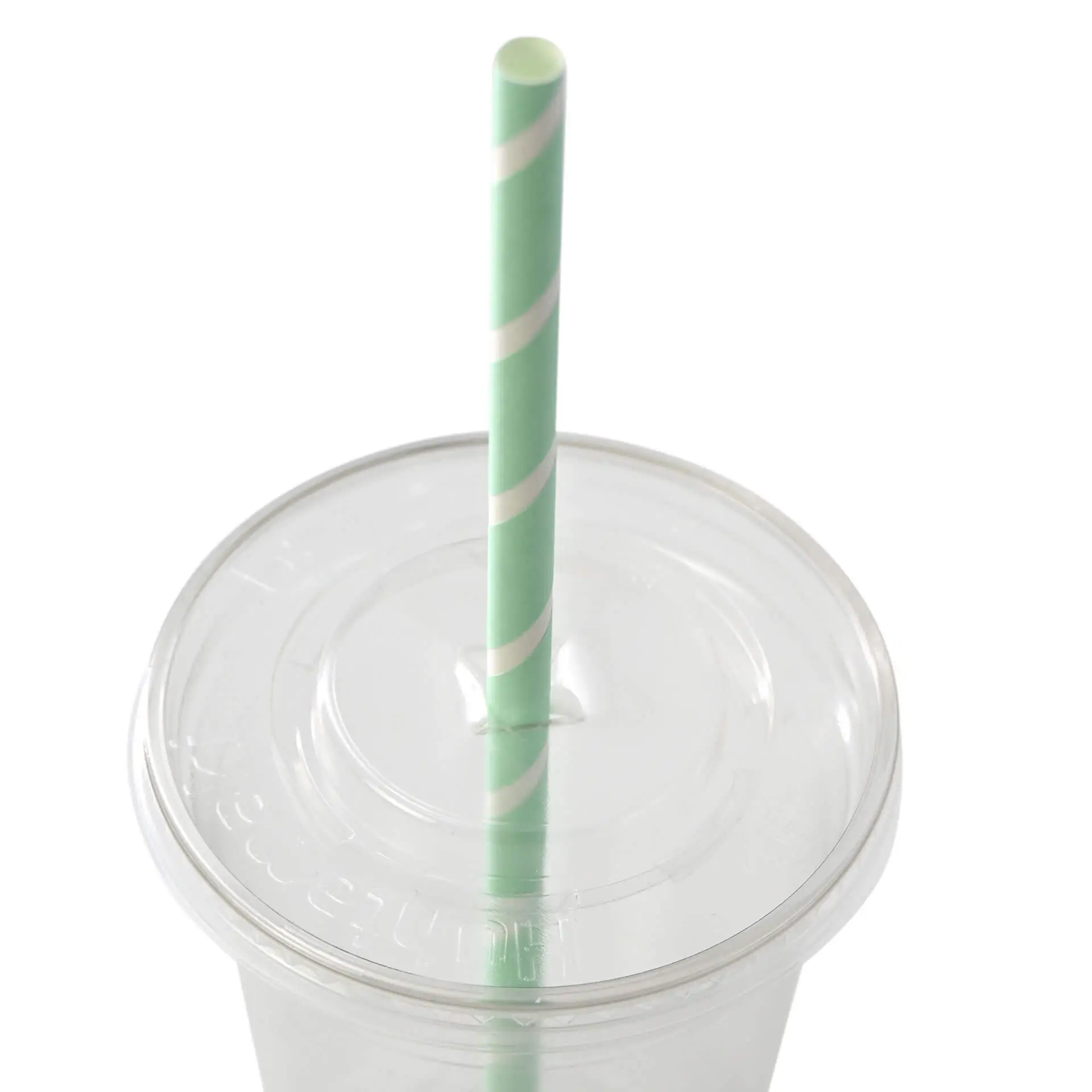 Papieren jumbo drinkrietjes 23 cm, Ø 0,8 cm, pastel gestreept Papieren jumbo drinkrietjes 23 cm, Ø 0,8 cm, pastel gestreept